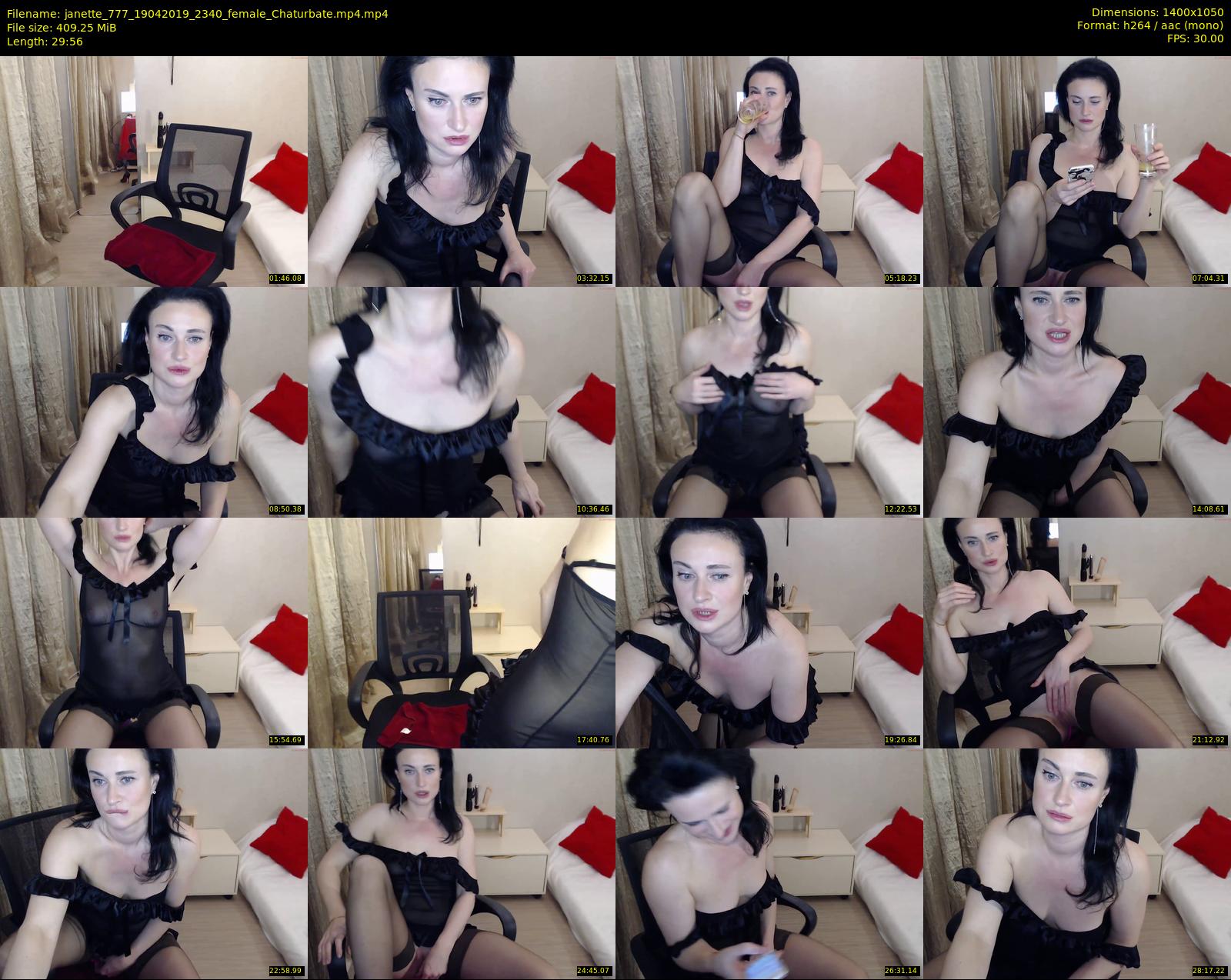 janette_777 — 30 minute Chaturbate female cam show recording, 720p, Apr 19, 2019