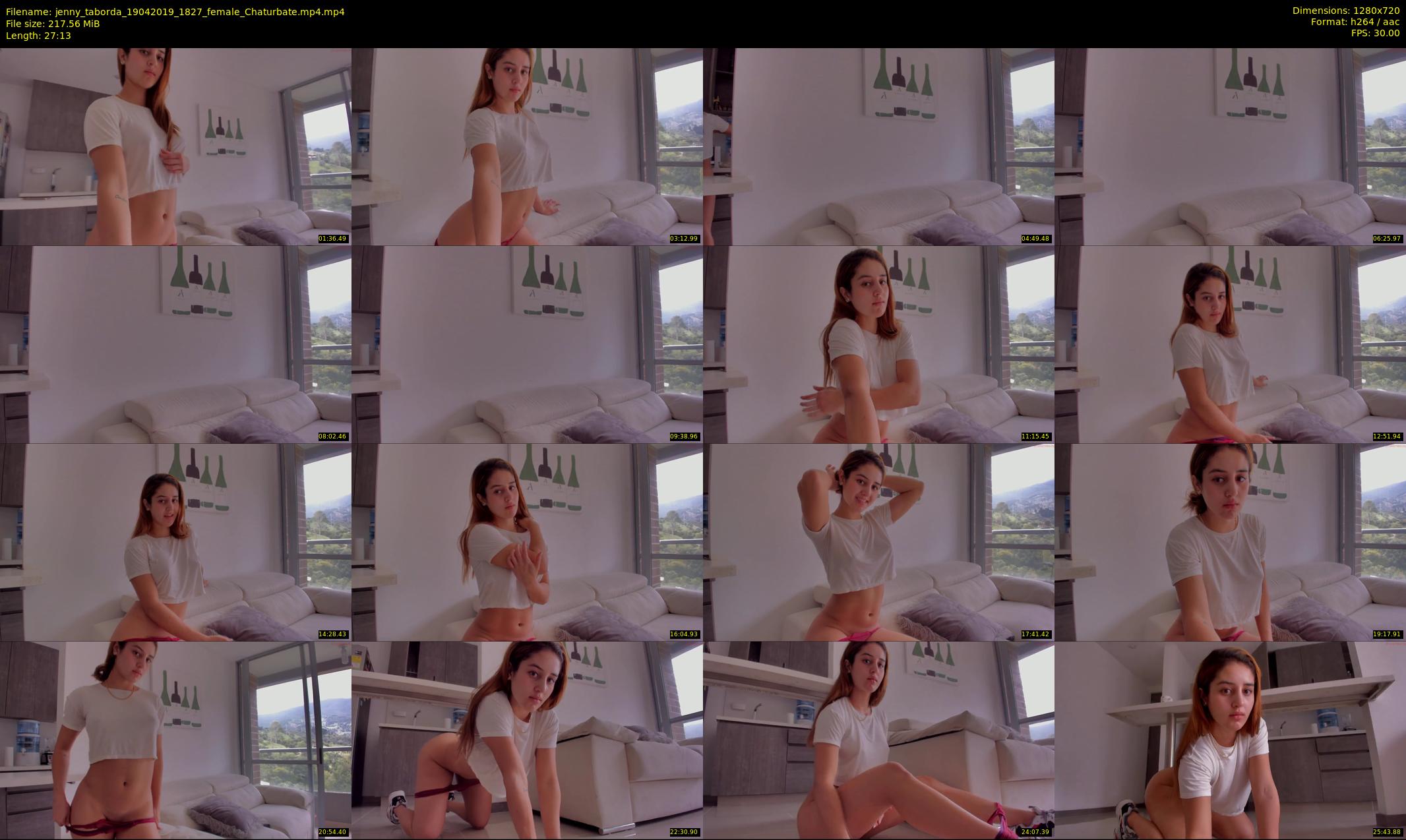jenny_taborda — 28 minute Chaturbate female cam show recording, 720p, Apr 19, 2019