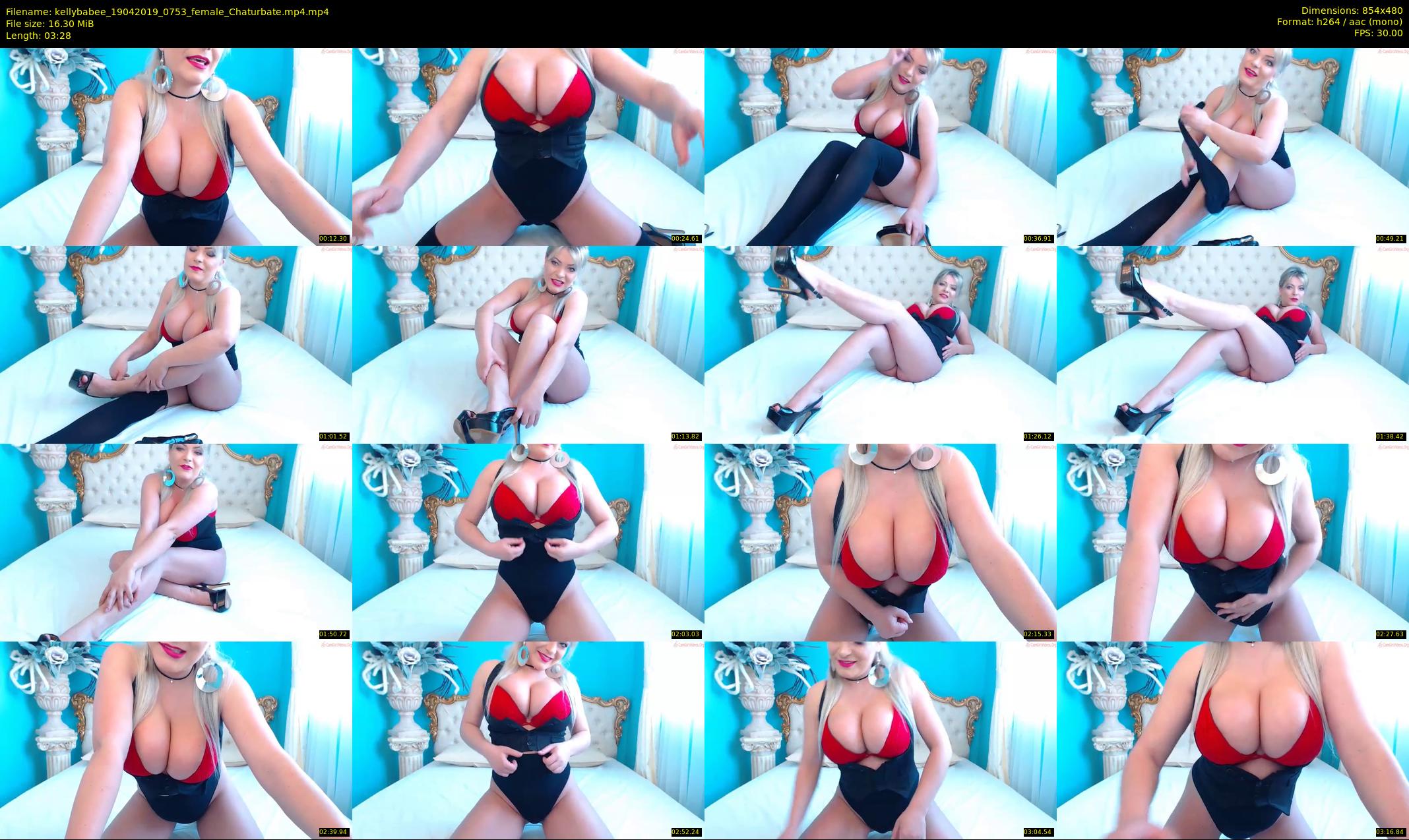 kellybabee — 4 minute Chaturbate female cam show recording, 480p, Apr 19, 2019