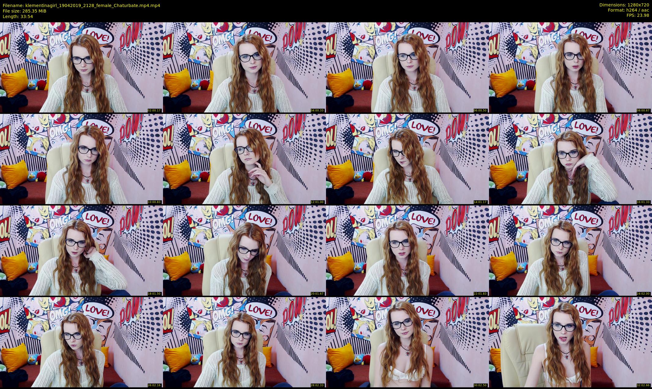 klementinagirl — 34 minute Chaturbate female cam show recording, 720p, Apr 19, 2019