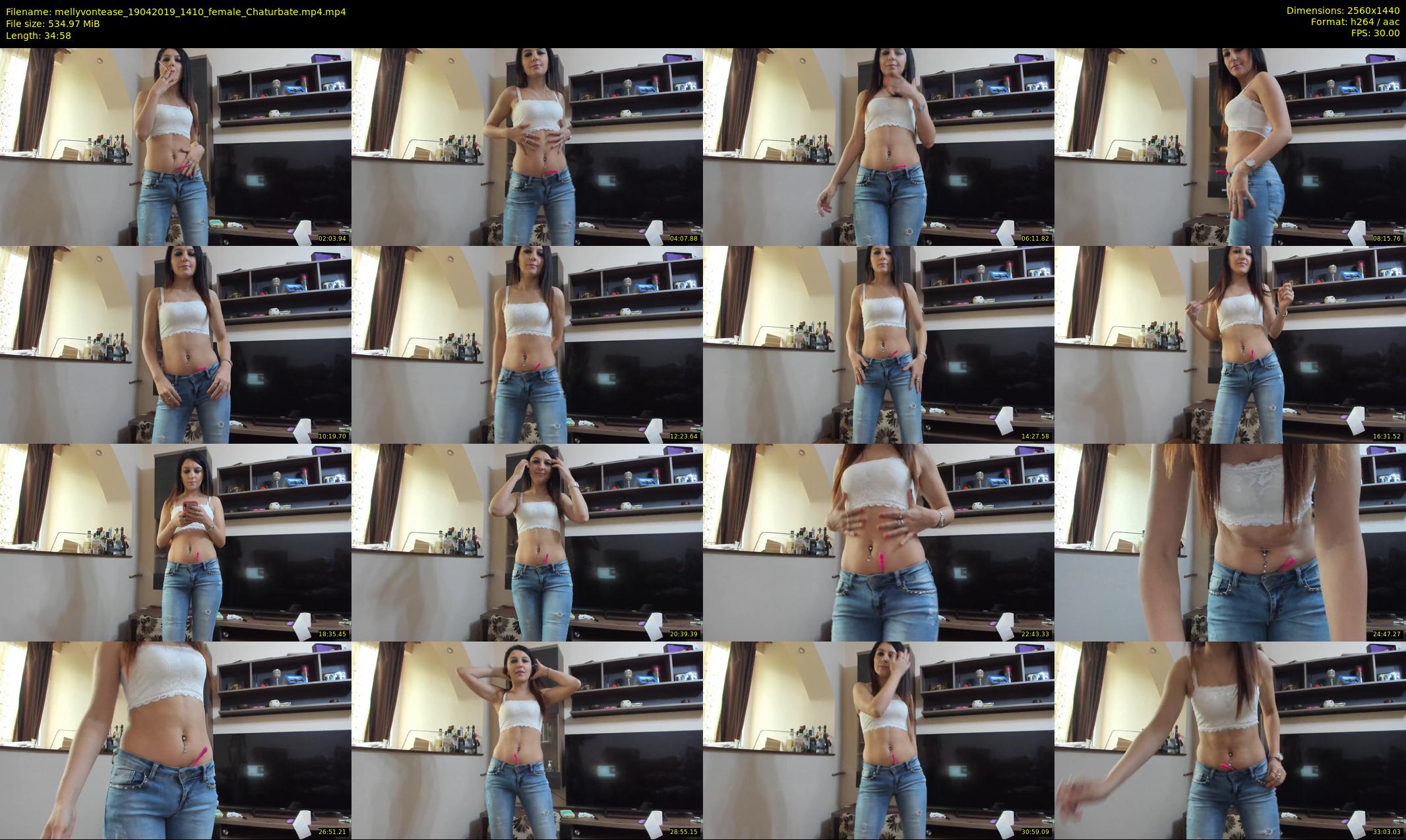 mellyvontease — 35 minute Chaturbate female cam show recording, 1080p, Apr 19, 2019