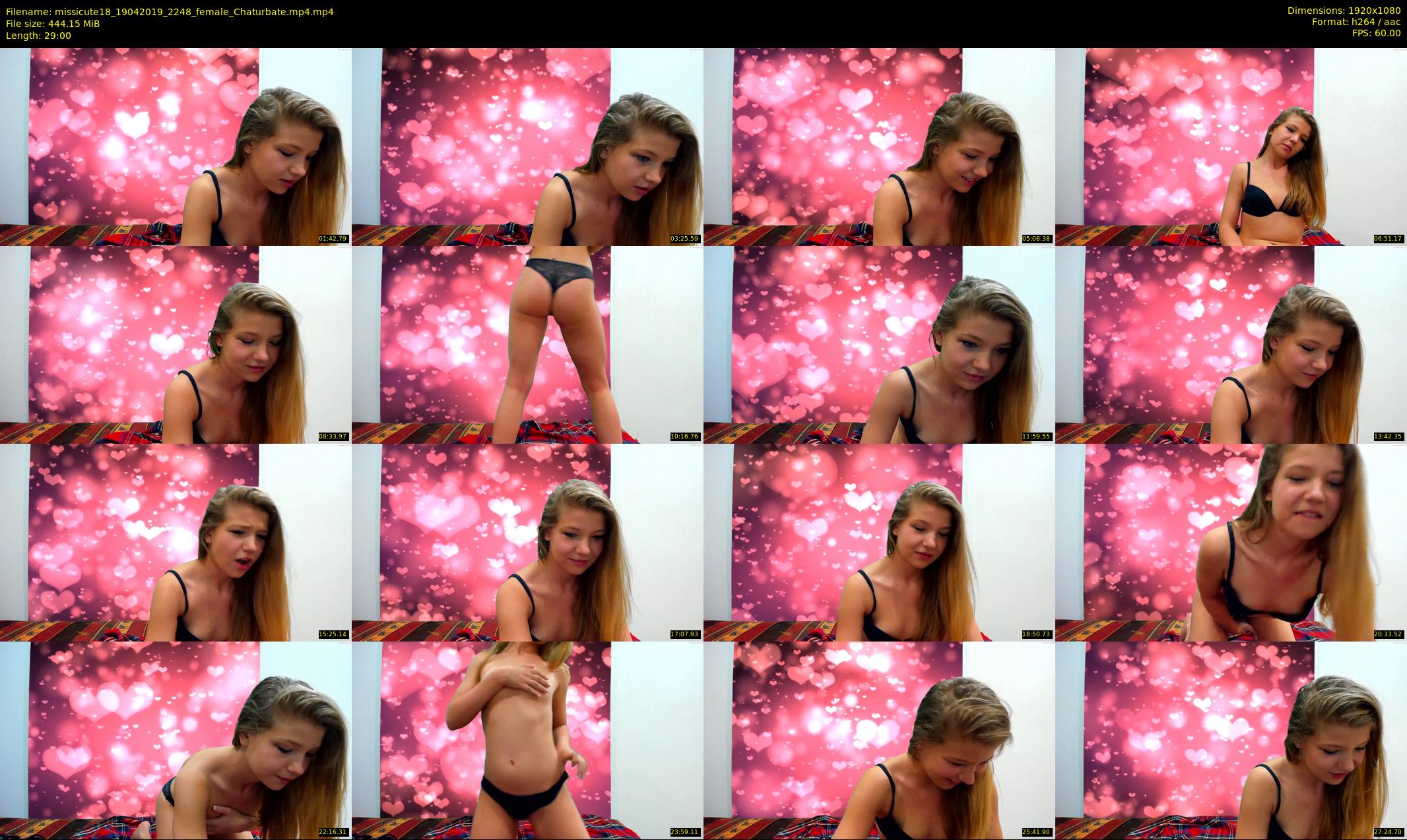 missicute18 — 29 minute Chaturbate female cam show recording, 1080p, Apr 19, 2019