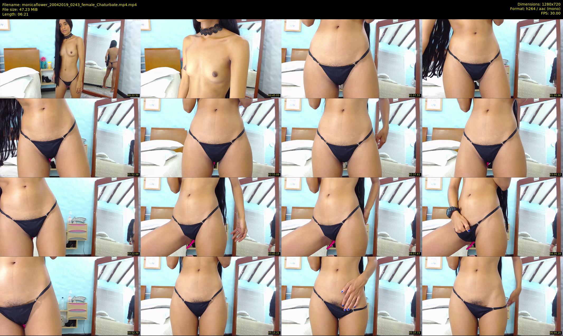 monicaflower — 7 minute Chaturbate female cam show recording, 720p, Apr 20, 2019