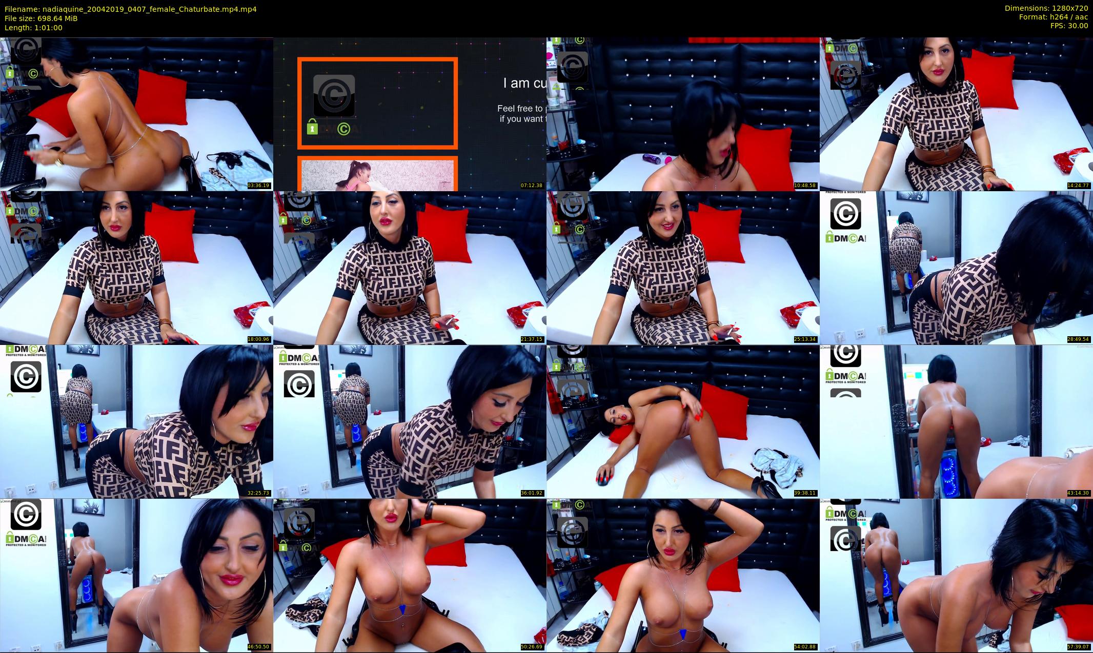 nadiaquine — 61 minute Chaturbate female cam show recording, 720p, Apr 20, 2019
