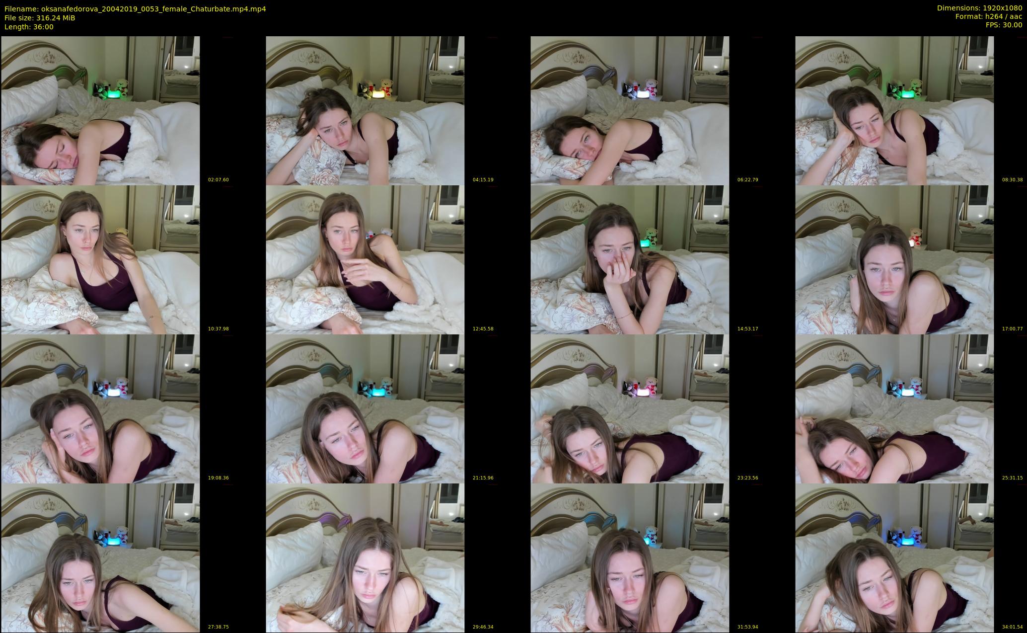 oksanafedorova — 36 minute Chaturbate female cam show recording, 1080p, Apr 20, 2019