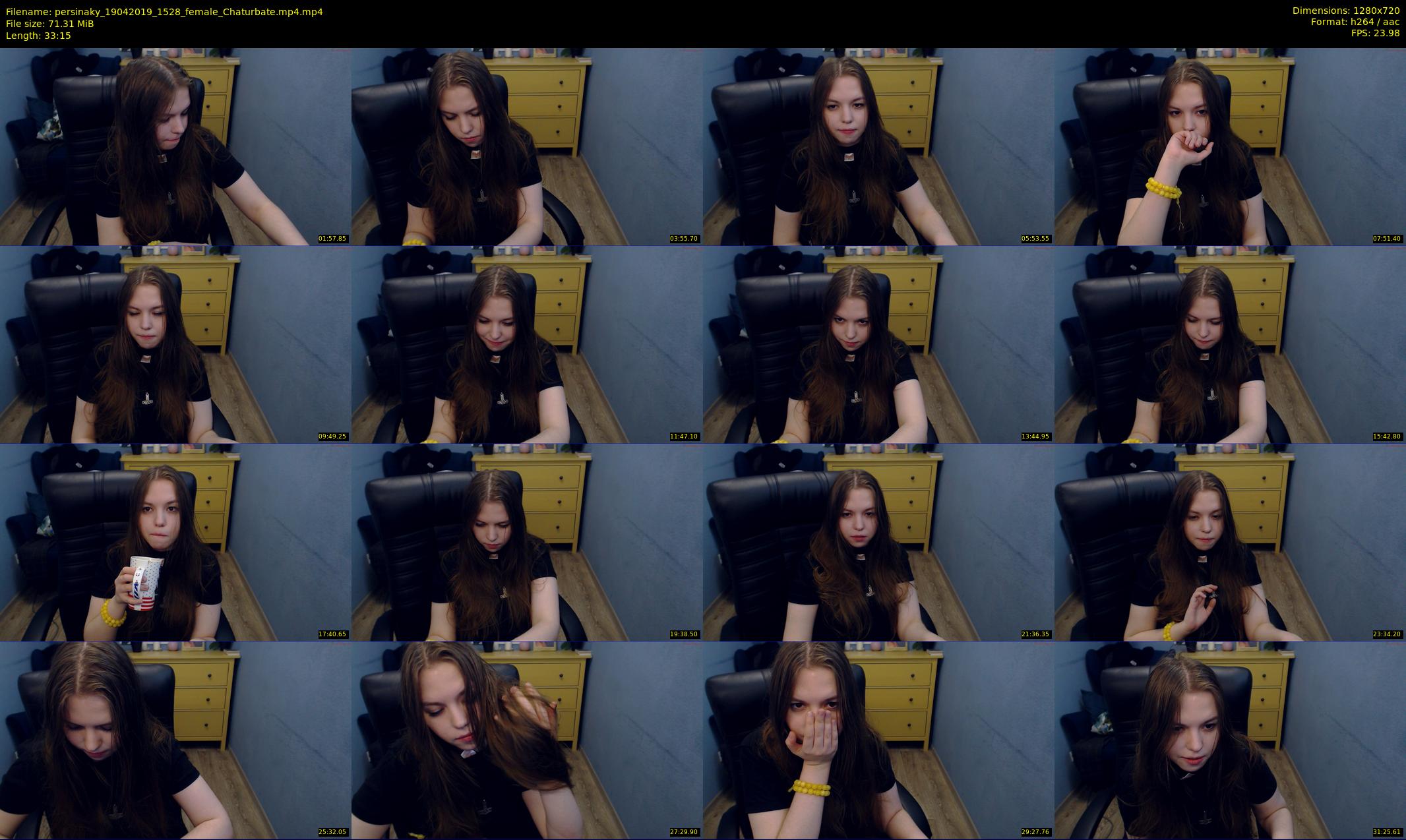 persinaky — 34 minute Chaturbate female cam show recording, 720p, Apr 19, 2019