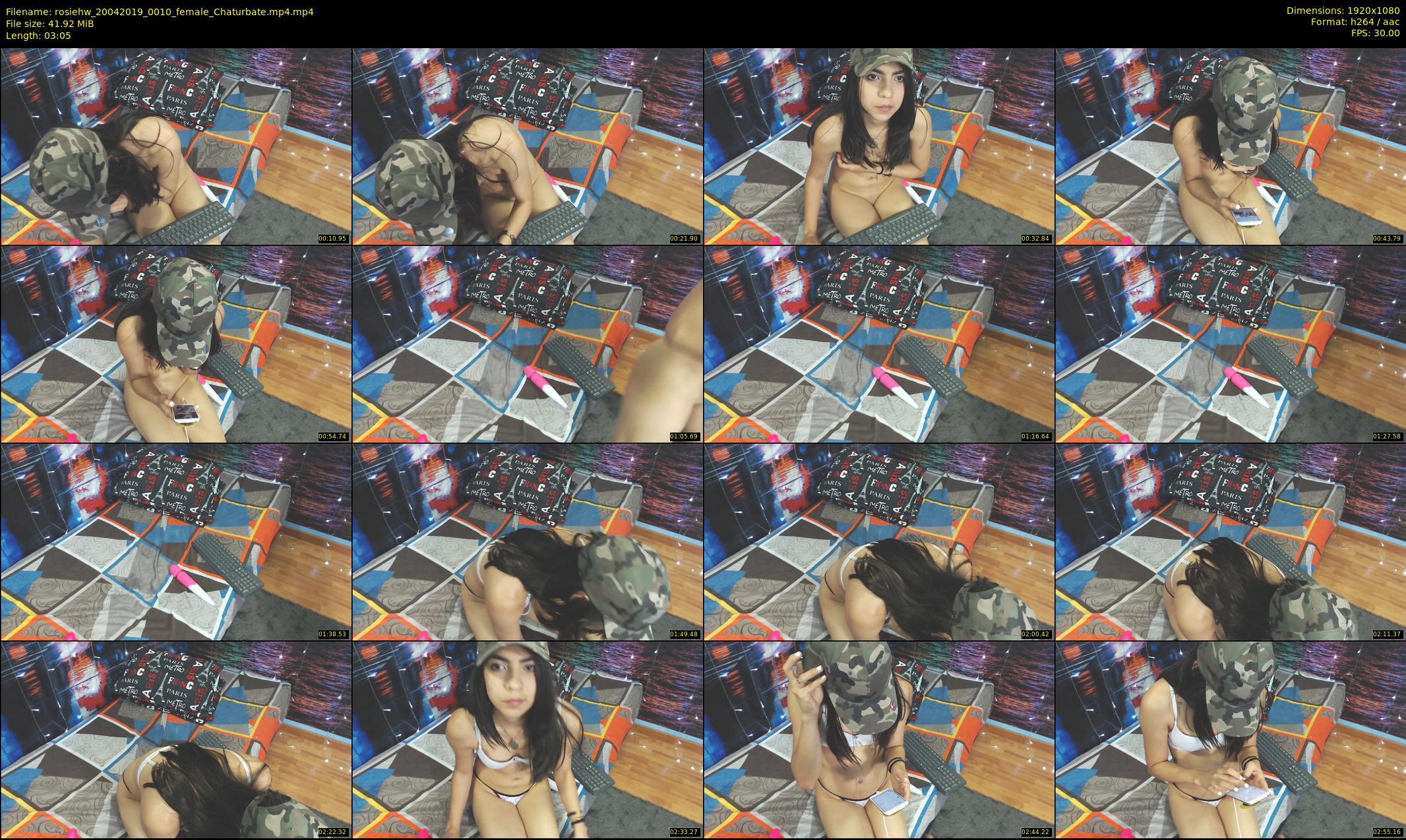 rosiehw — 4 minute Chaturbate couple cam show recording, 1080p, Apr 20, 2019