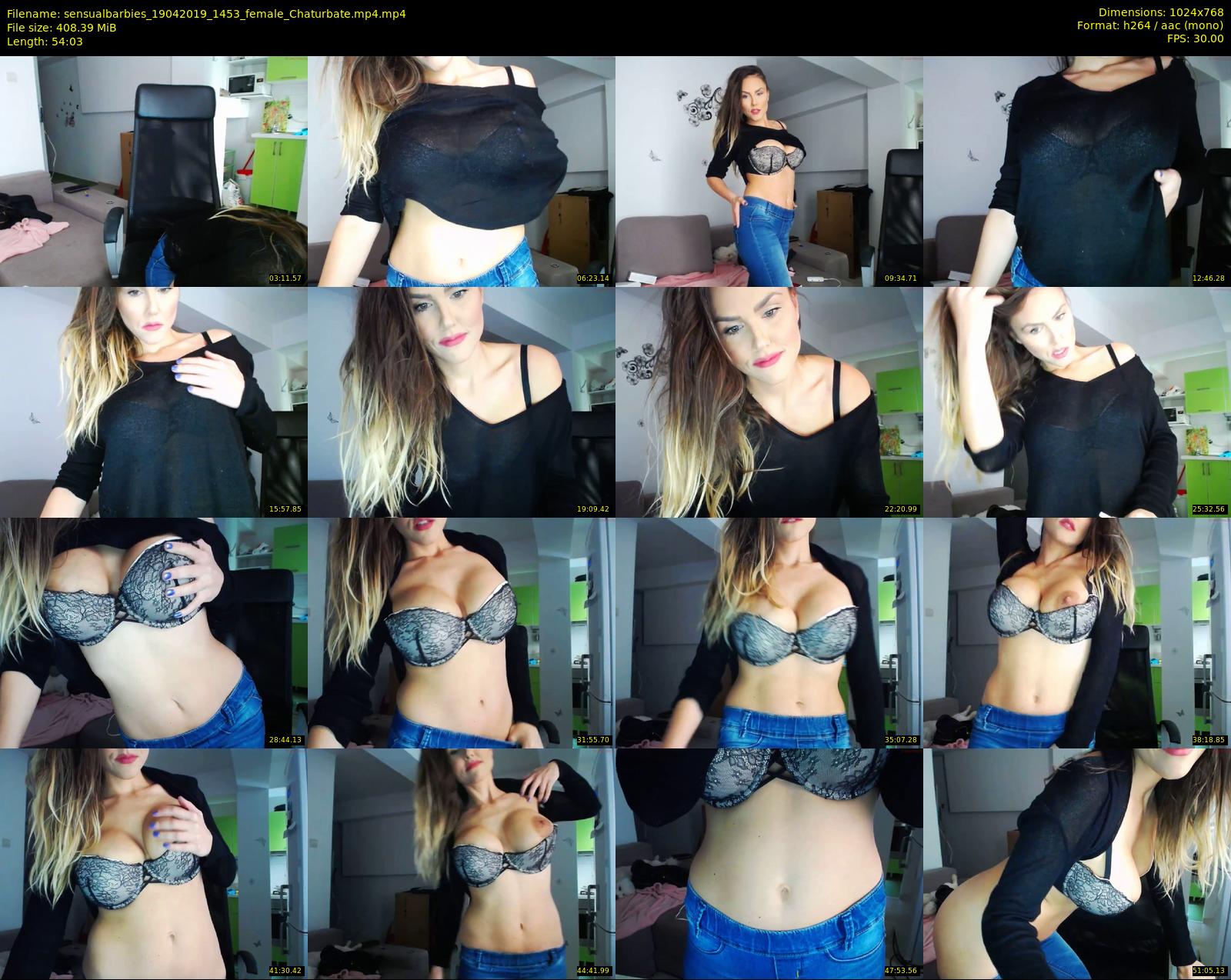 sensualbarbies — 55 minute Chaturbate female cam show recording, 720p, Apr 19, 2019