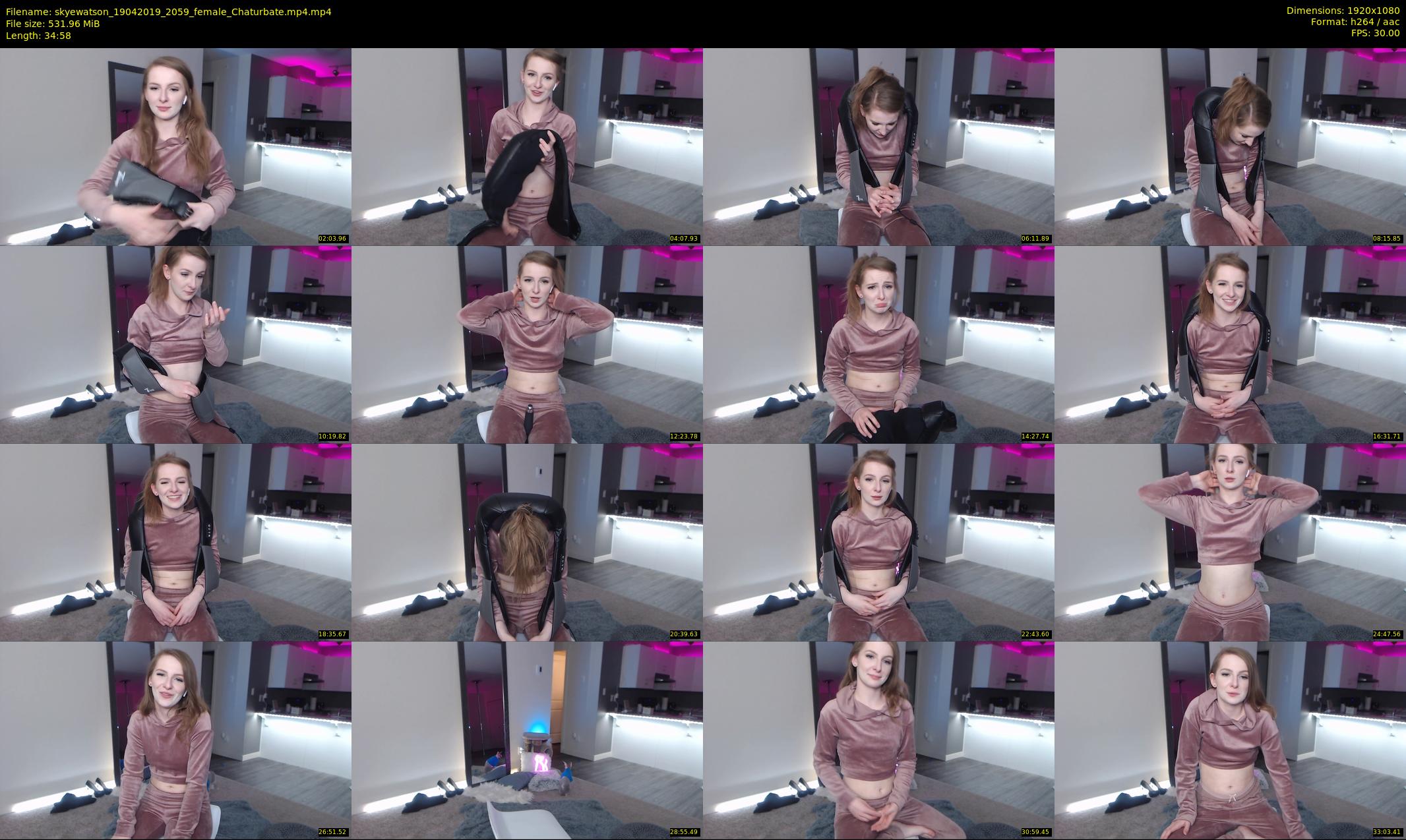 skyewatson — 35 minute Chaturbate female cam show recording, 1080p, Apr 19, 2019