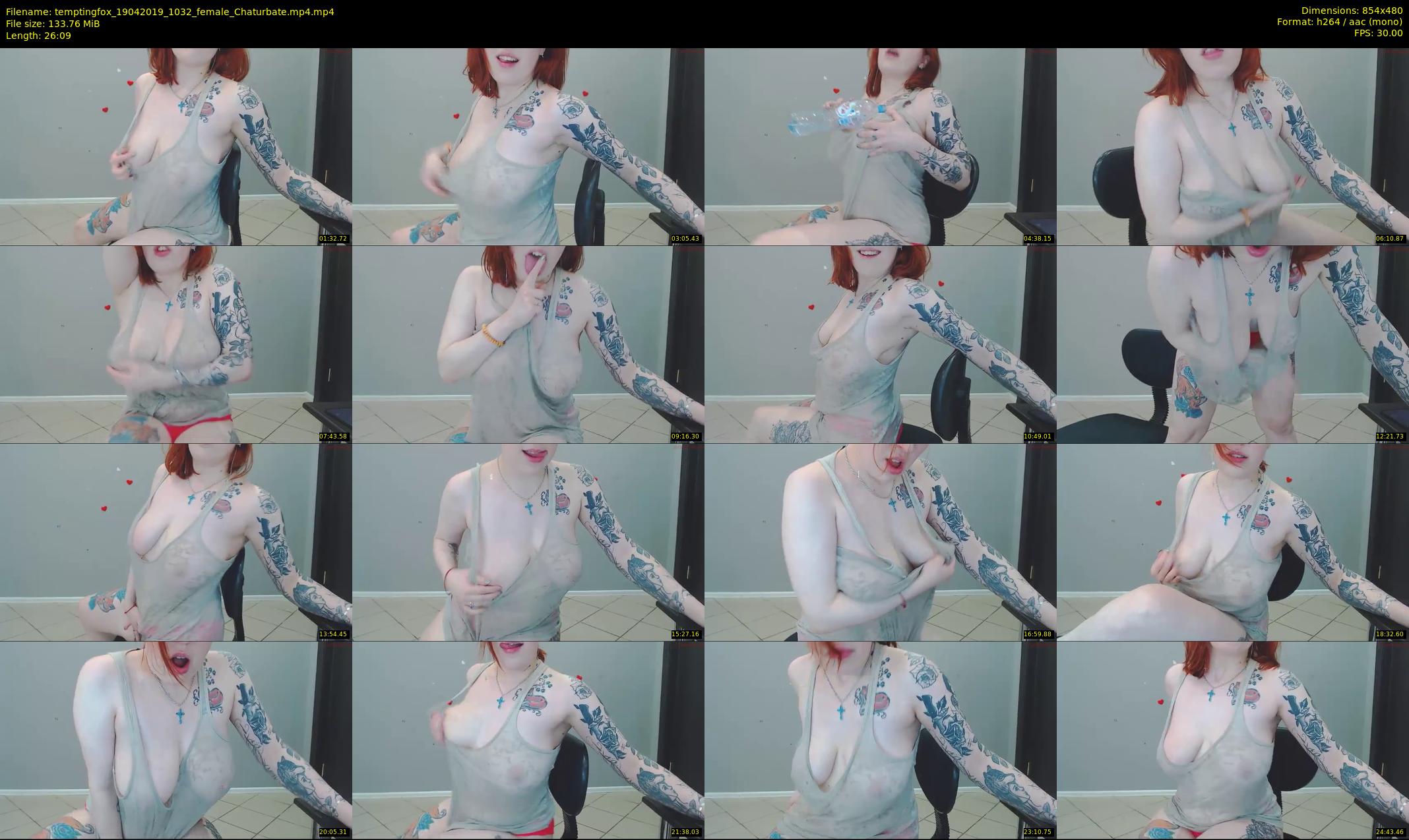 temptingfox — 27 minute Chaturbate female cam show recording, 480p, Apr 19, 2019