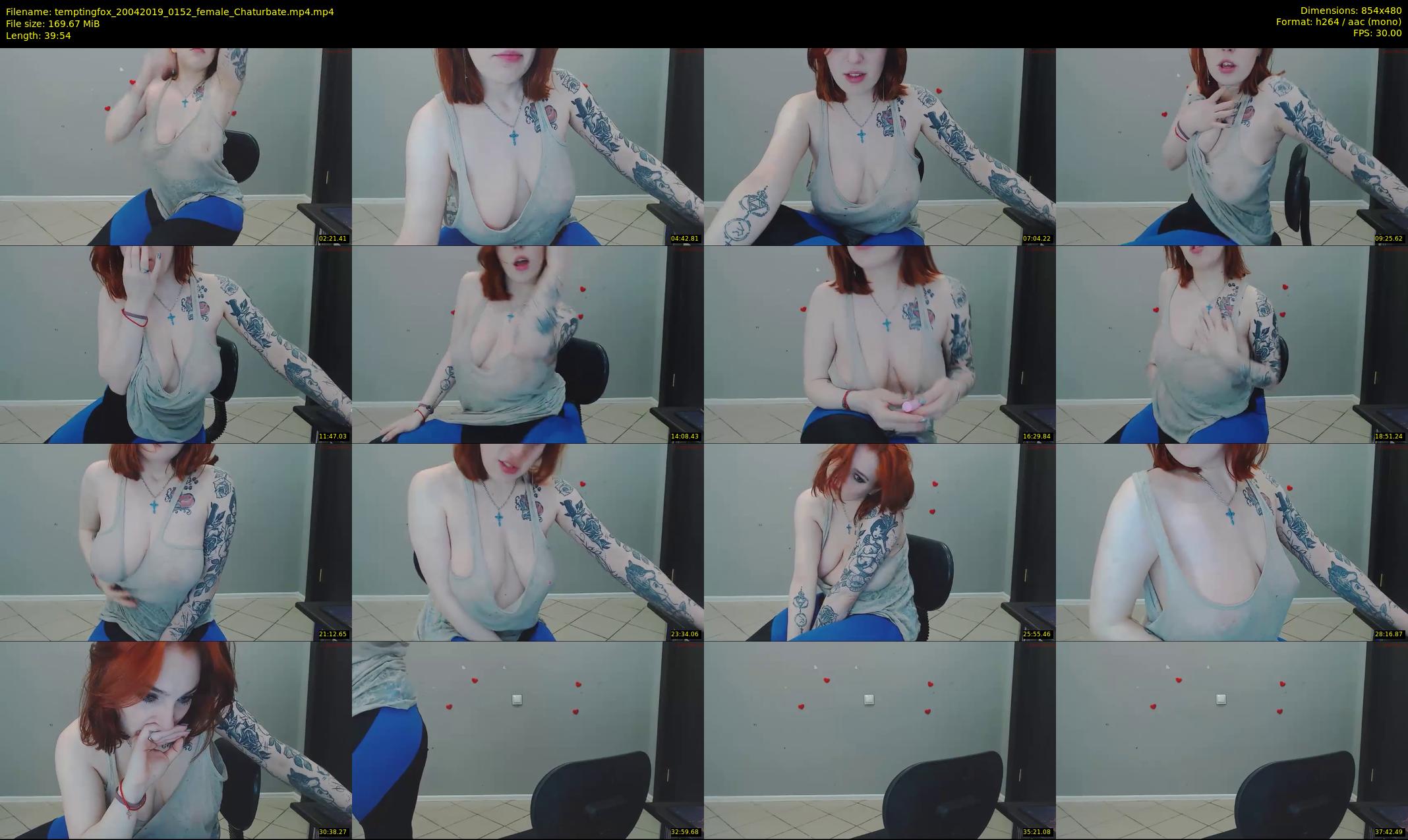 temptingfox — 40 minute Chaturbate female cam show recording, 480p, Apr 20, 2019