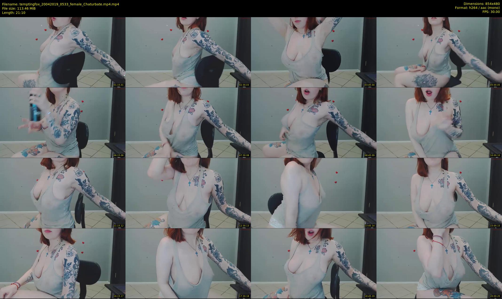temptingfox — 22 minute Chaturbate female cam show recording, 480p, Apr 20, 2019