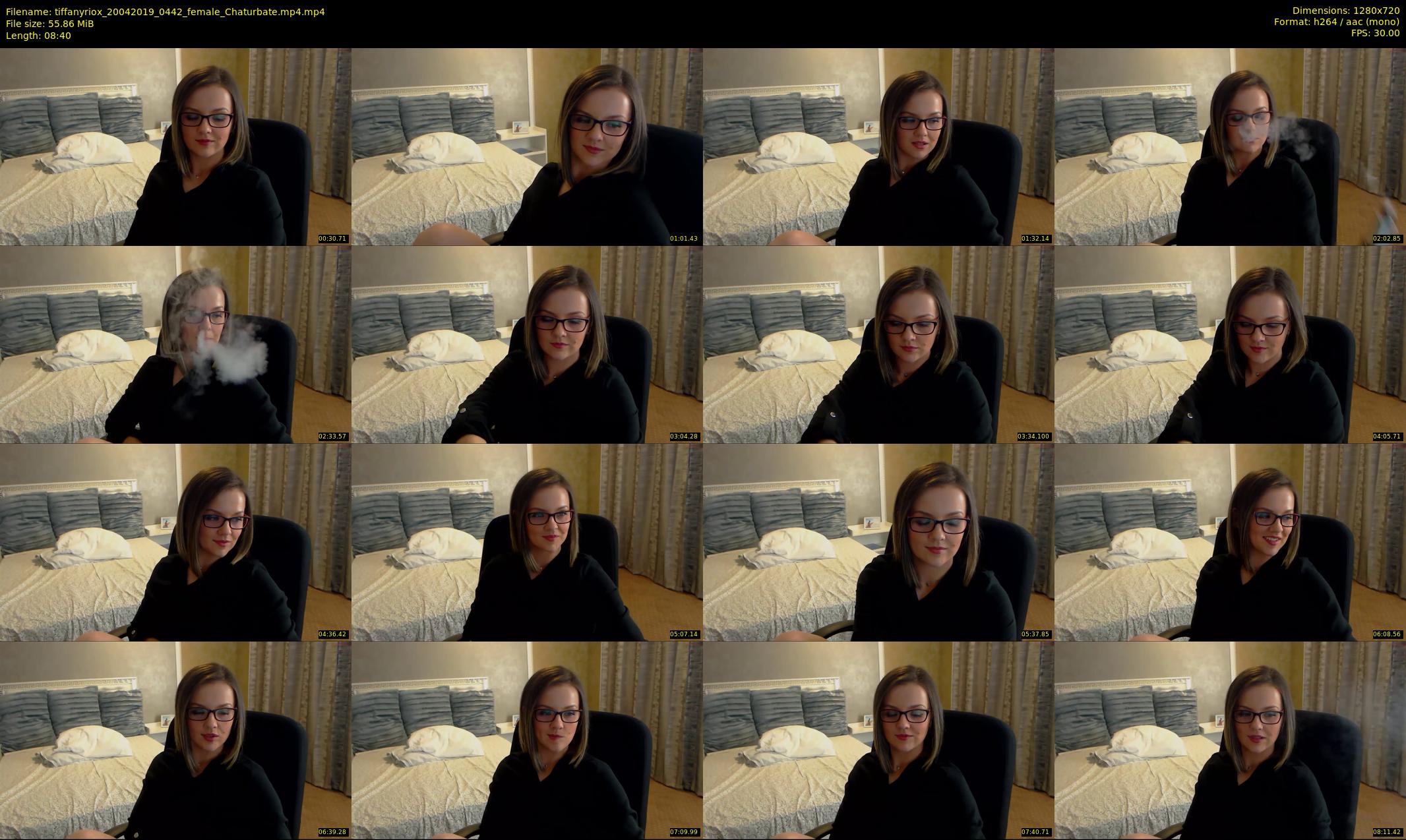 tiffanyriox — 9 minute Chaturbate female cam show recording, 720p, Apr 20, 2019