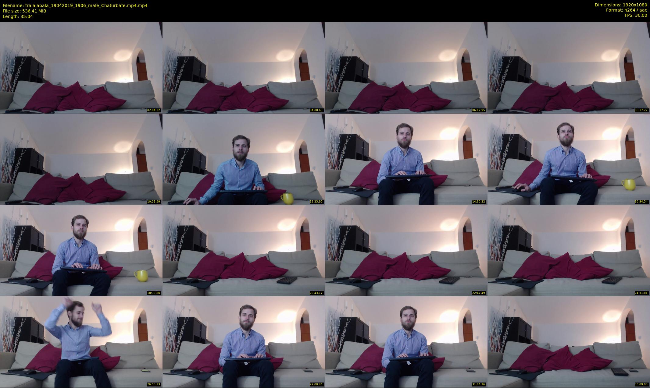 tralalabala — 36 minute Chaturbate male cam show recording, 1080p, Apr 19, 2019