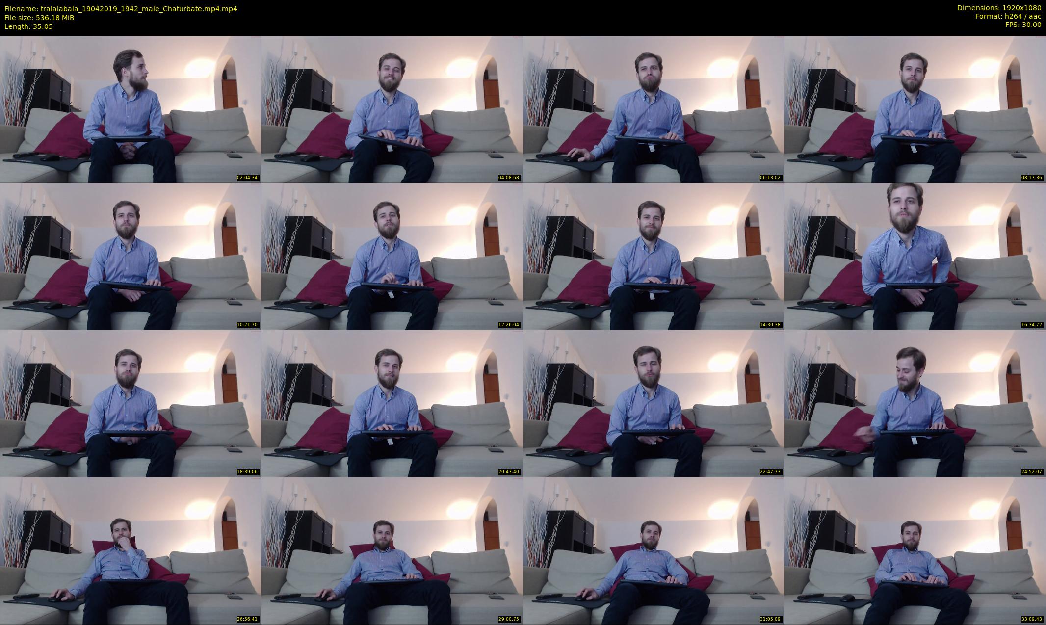 tralalabala — 36 minute Chaturbate male cam show recording, 1080p, Apr 19, 2019