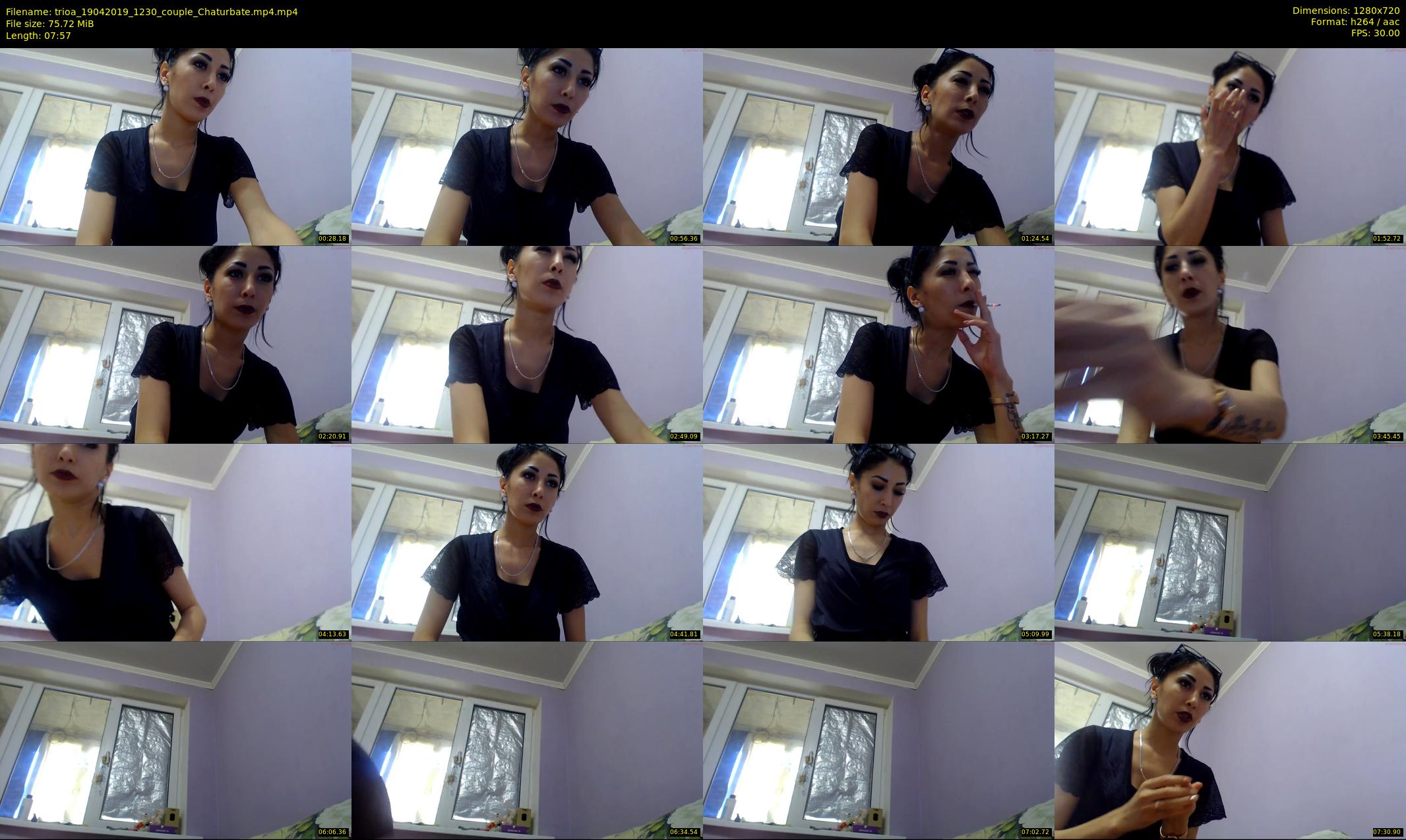 trioa — 8 minute Chaturbate couple cam show recording, 720p, Apr 19, 2019