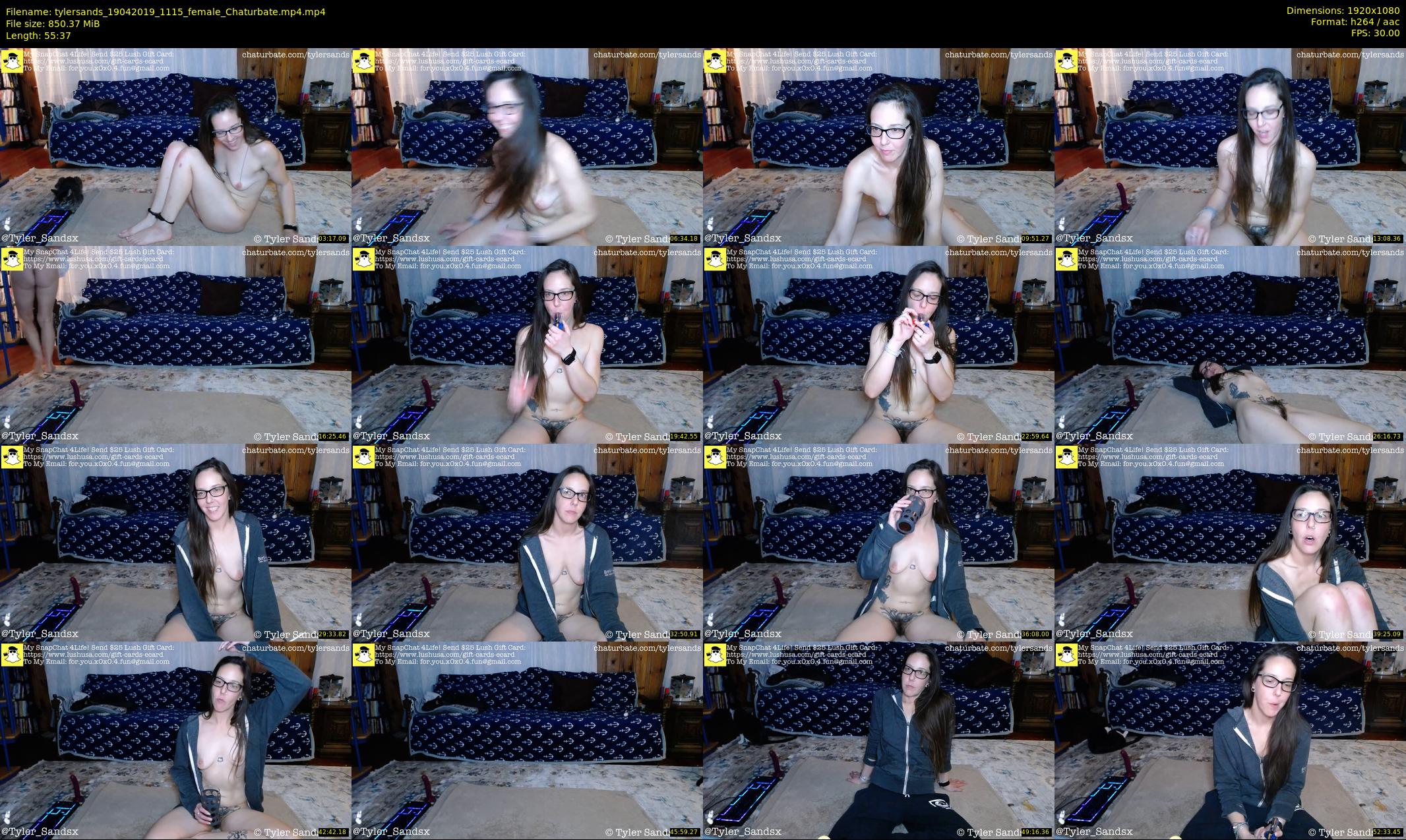 tylersands — 56 minute Chaturbate female cam show recording, 1080p, Apr 19, 2019