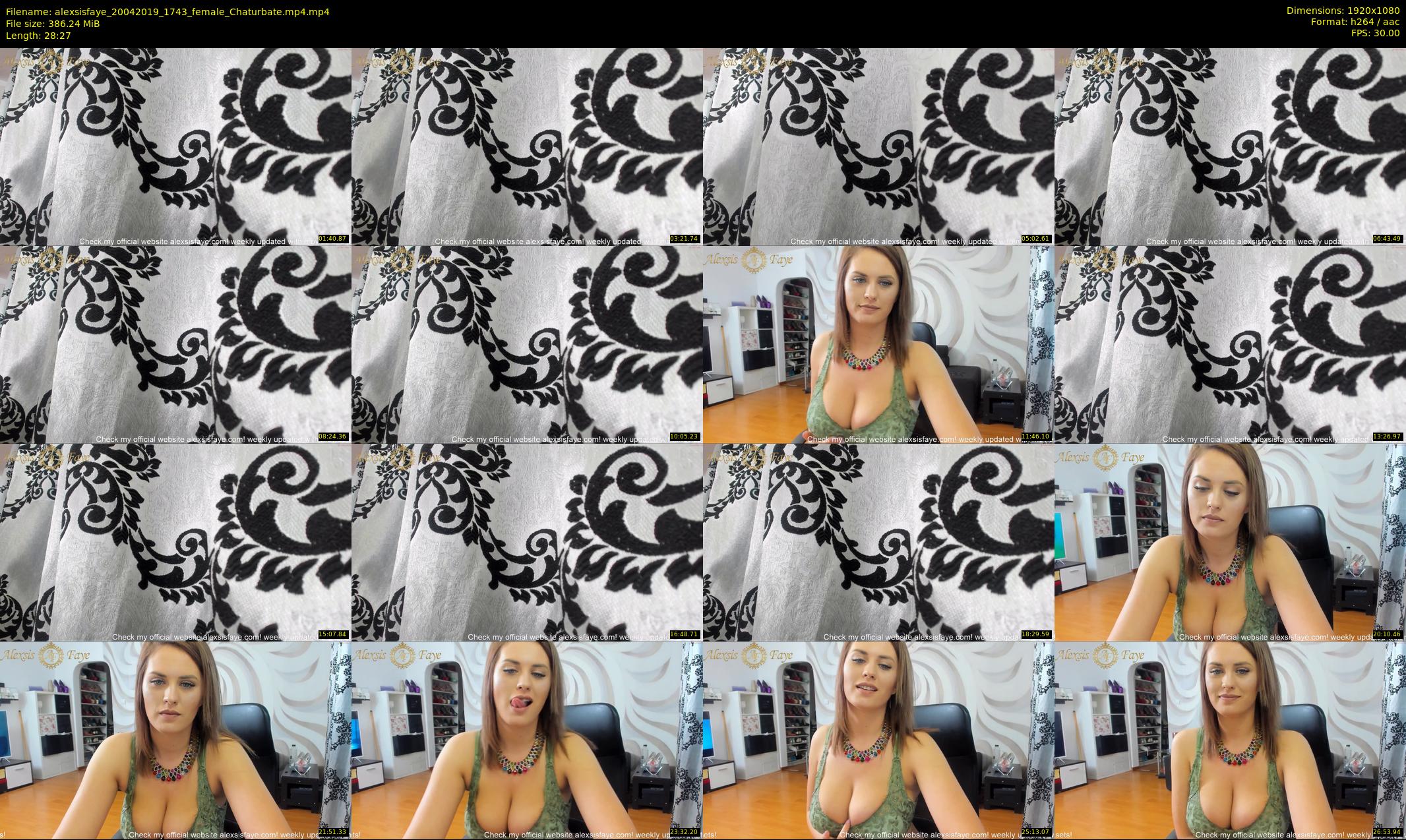 alexsisfaye — 29 minute Chaturbate female cam show recording, 1080p, Apr 20, 2019