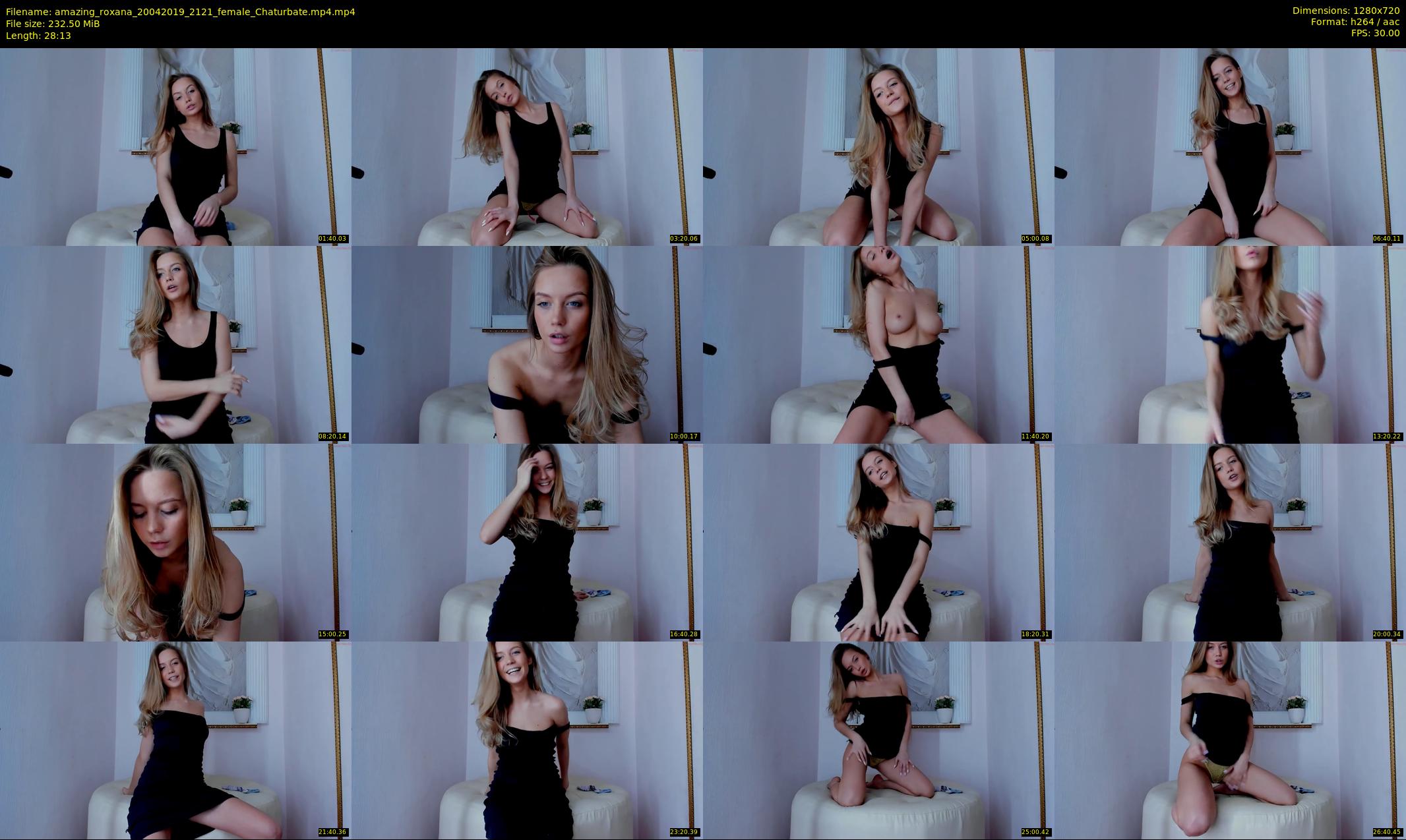 amazing_roxana — 29 minute Chaturbate female cam show recording, 720p, Apr 20, 2019