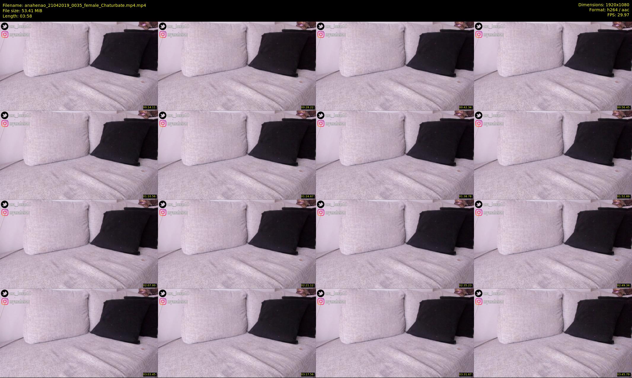 anahenao — 4 minute Chaturbate female cam show recording, 1080p, Apr 21, 2019