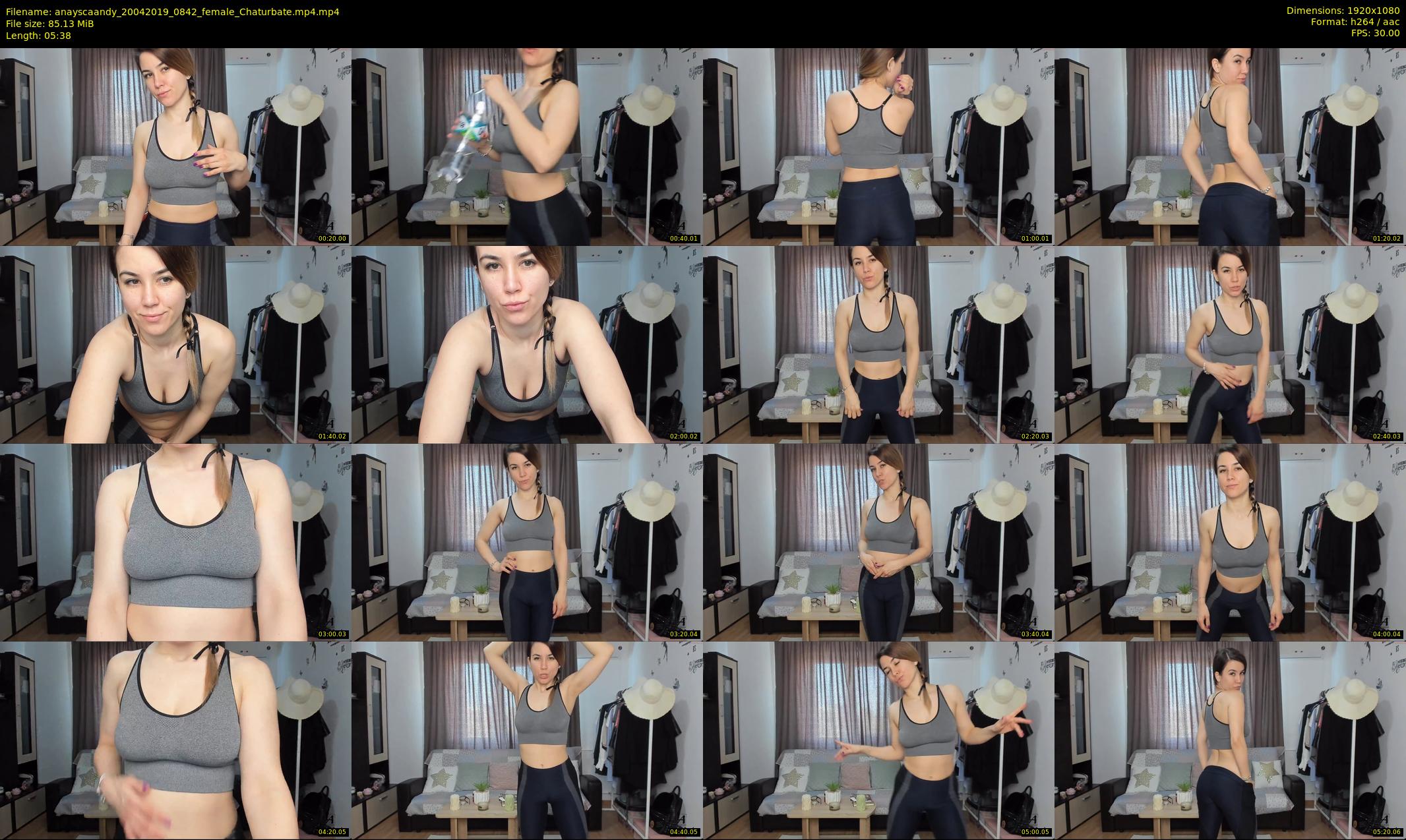 anayscaandy — 6 minute Chaturbate female cam show recording, 1080p, Apr 20, 2019