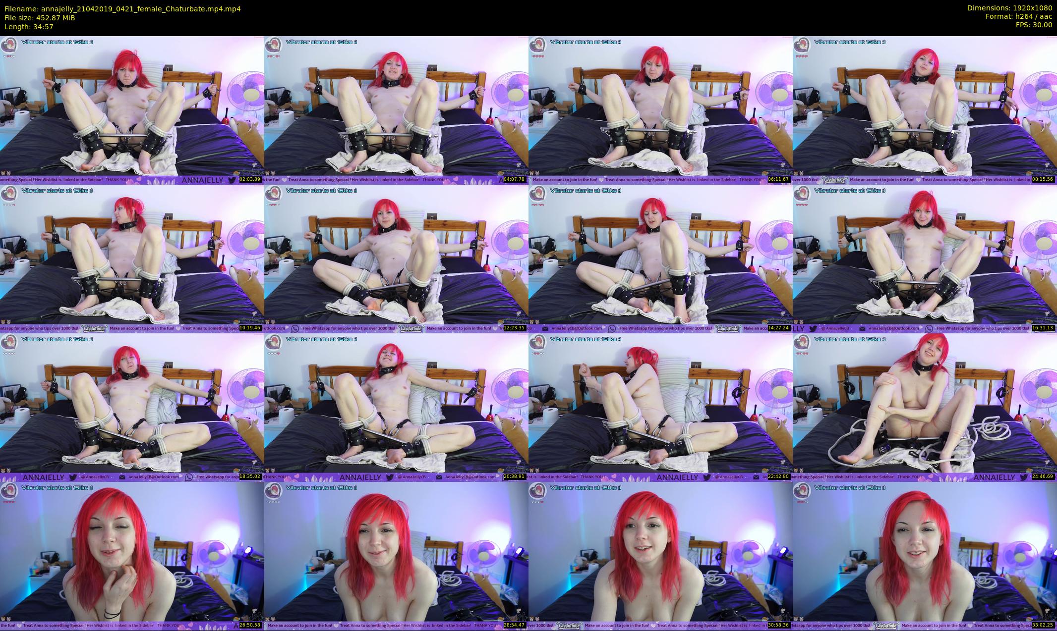 annajelly — 35 minute Chaturbate couple cam show recording, 1080p, Apr 21, 2019