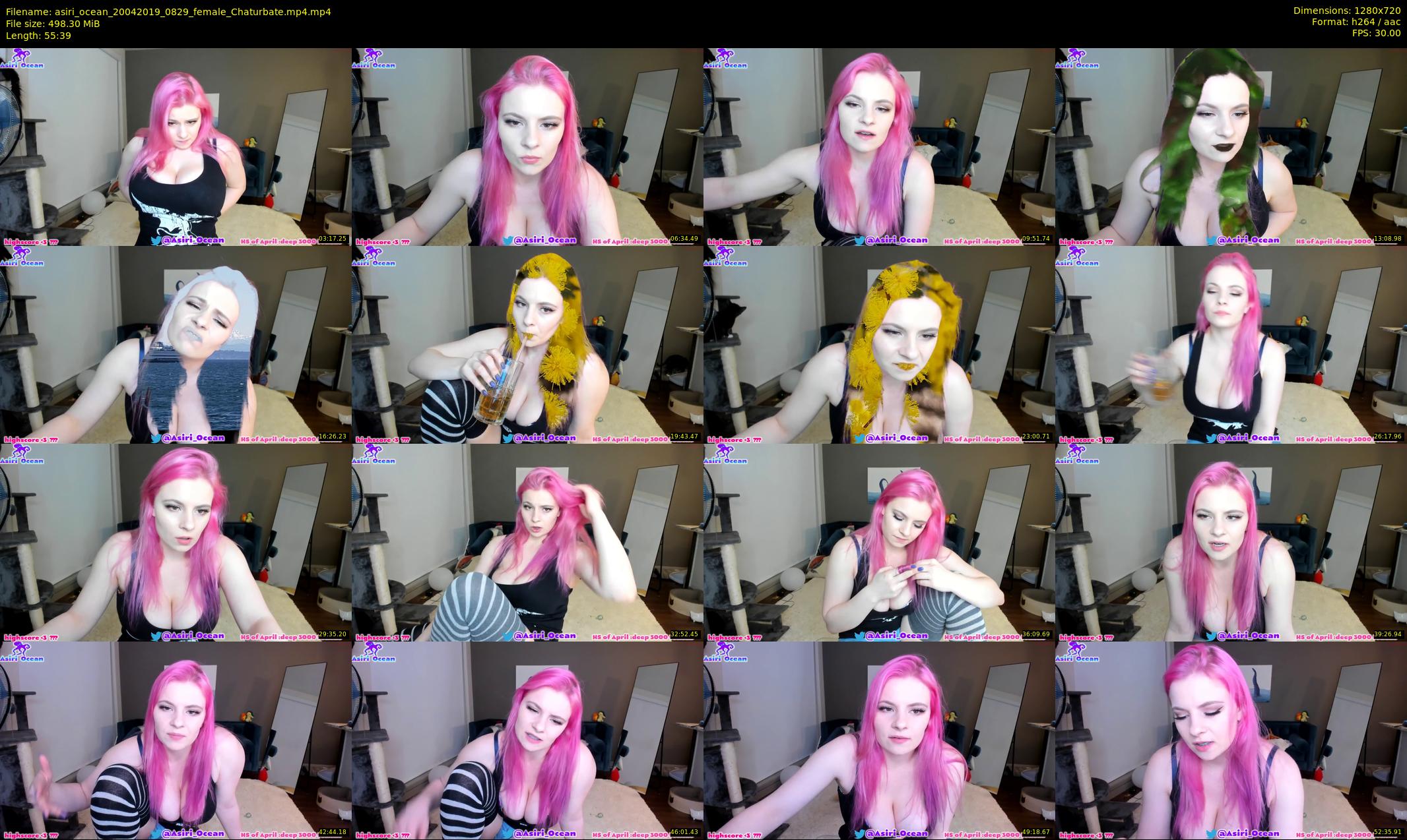 asiri_ocean — 56 minute Chaturbate female cam show recording, 720p, Apr 20, 2019