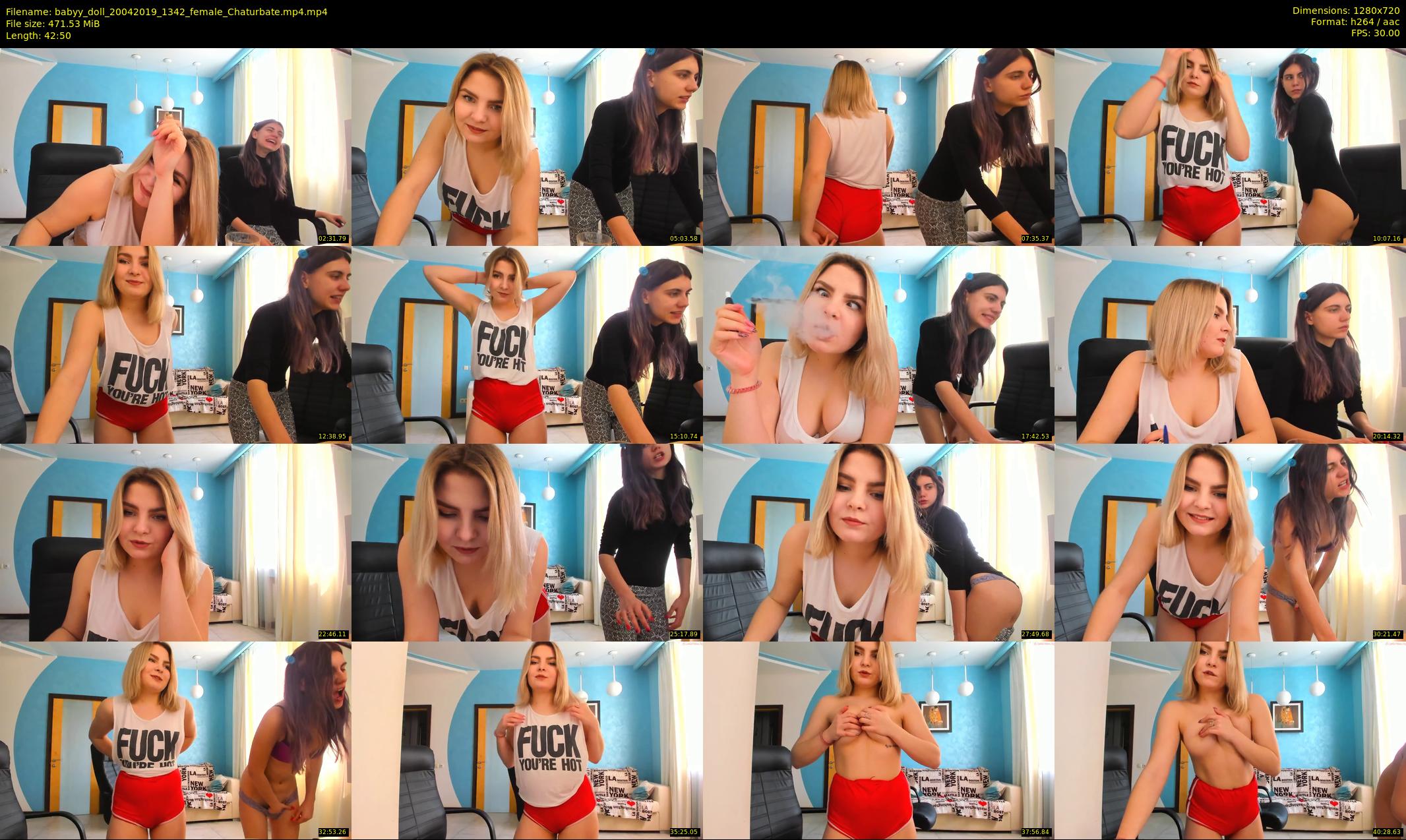 babyy_doll — 43 minute Chaturbate female cam show recording, 720p, Apr 20, 2019