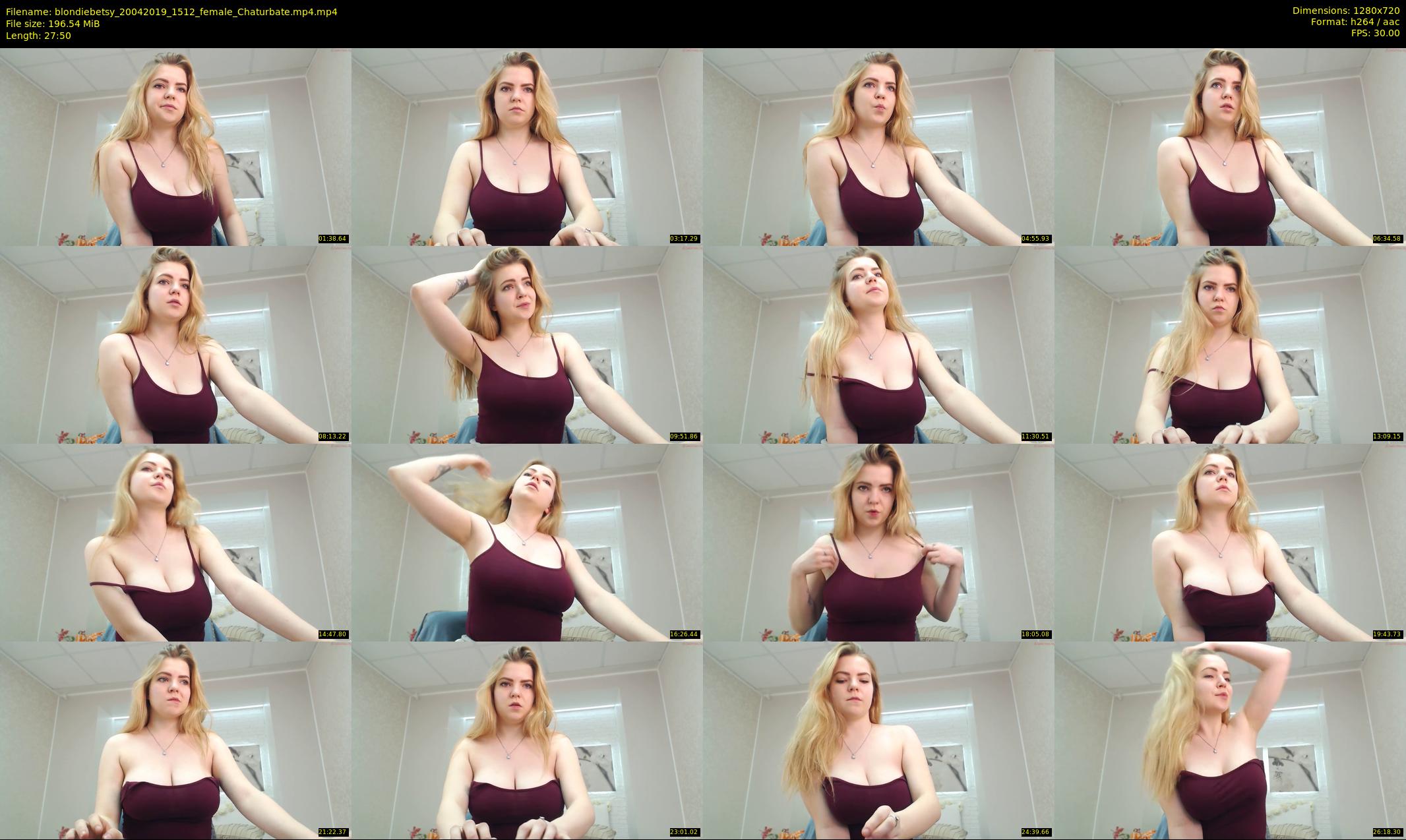 blondiebetsy — 28 minute Chaturbate female cam show recording, 720p, Apr 20, 2019