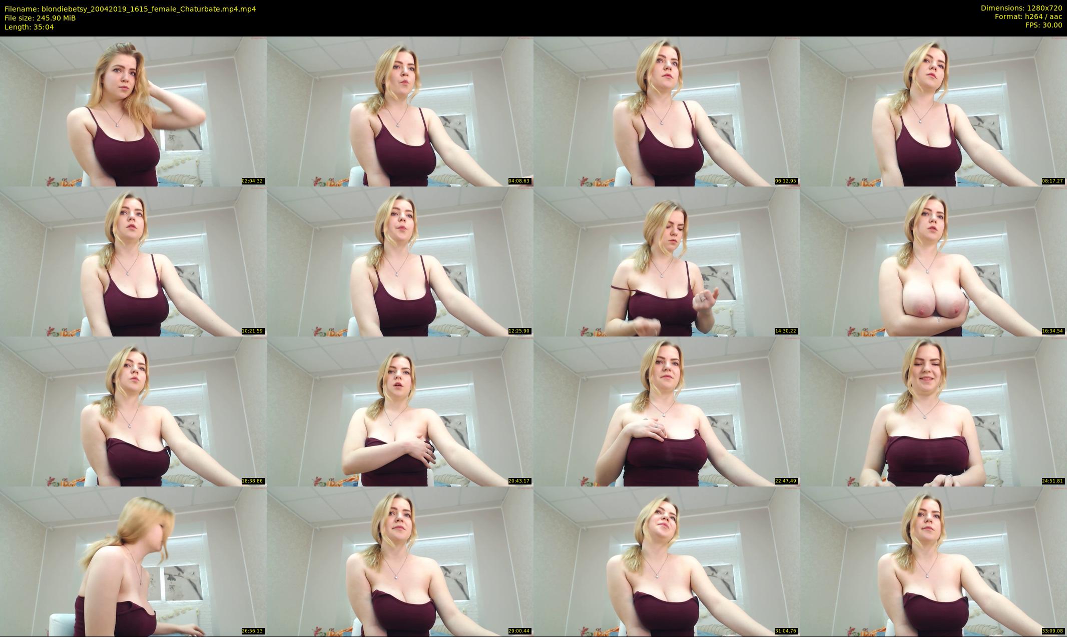 blondiebetsy — 36 minute Chaturbate female cam show recording, 720p, Apr 20, 2019