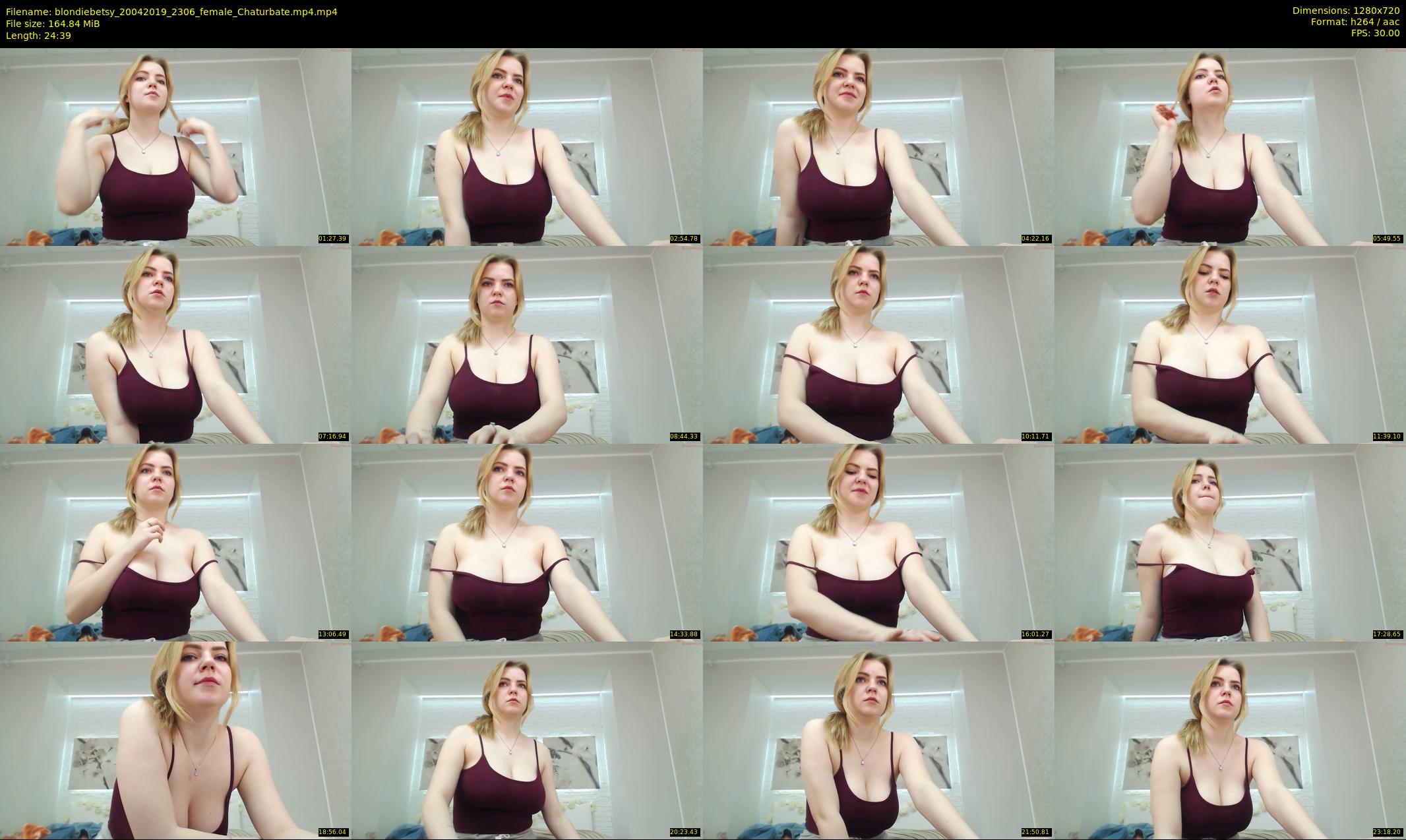 blondiebetsy — 25 minute Chaturbate female cam show recording, 720p, Apr 20, 2019