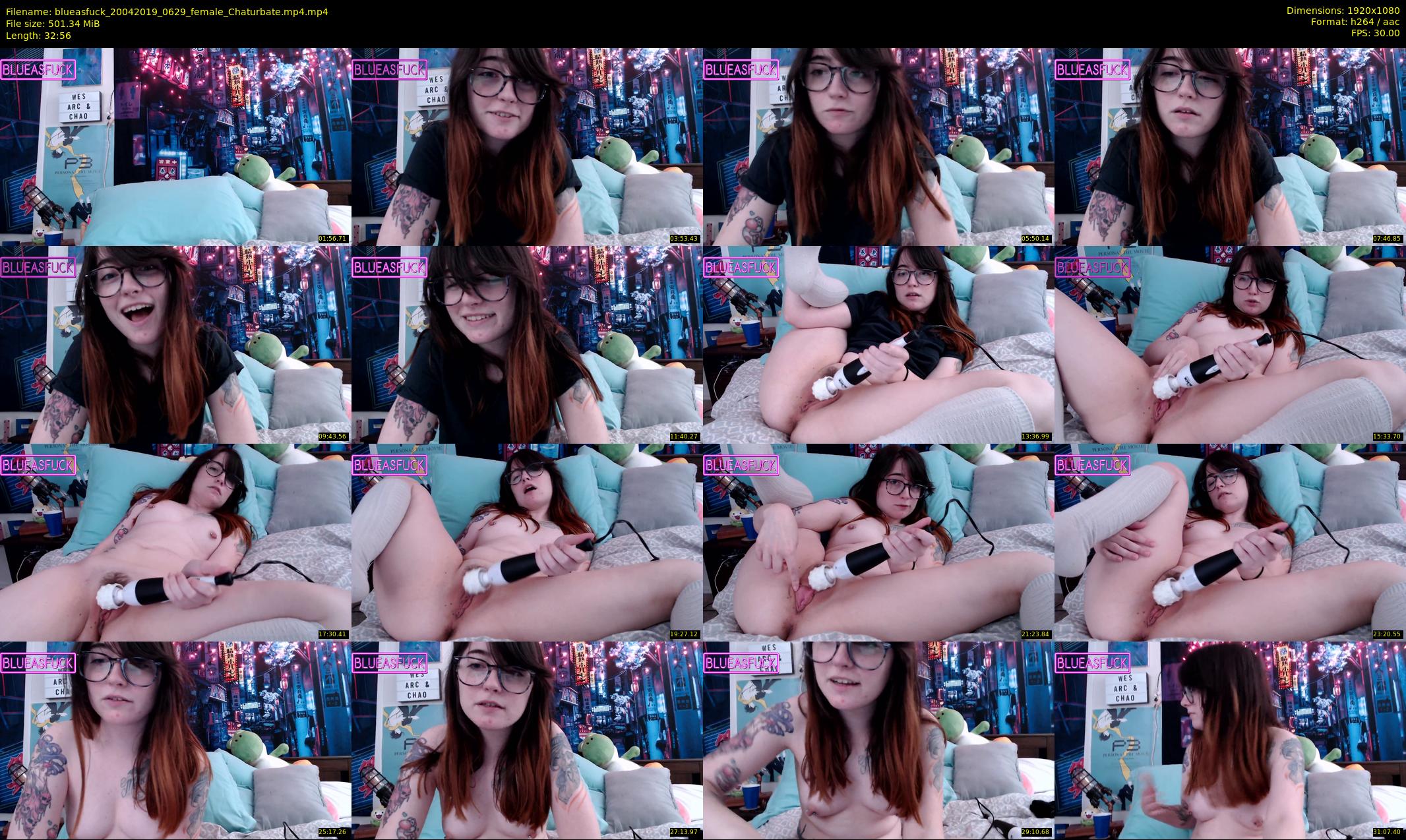 blueasfuck — 33 minute Chaturbate female cam show recording, 1080p, Apr 20, 2019