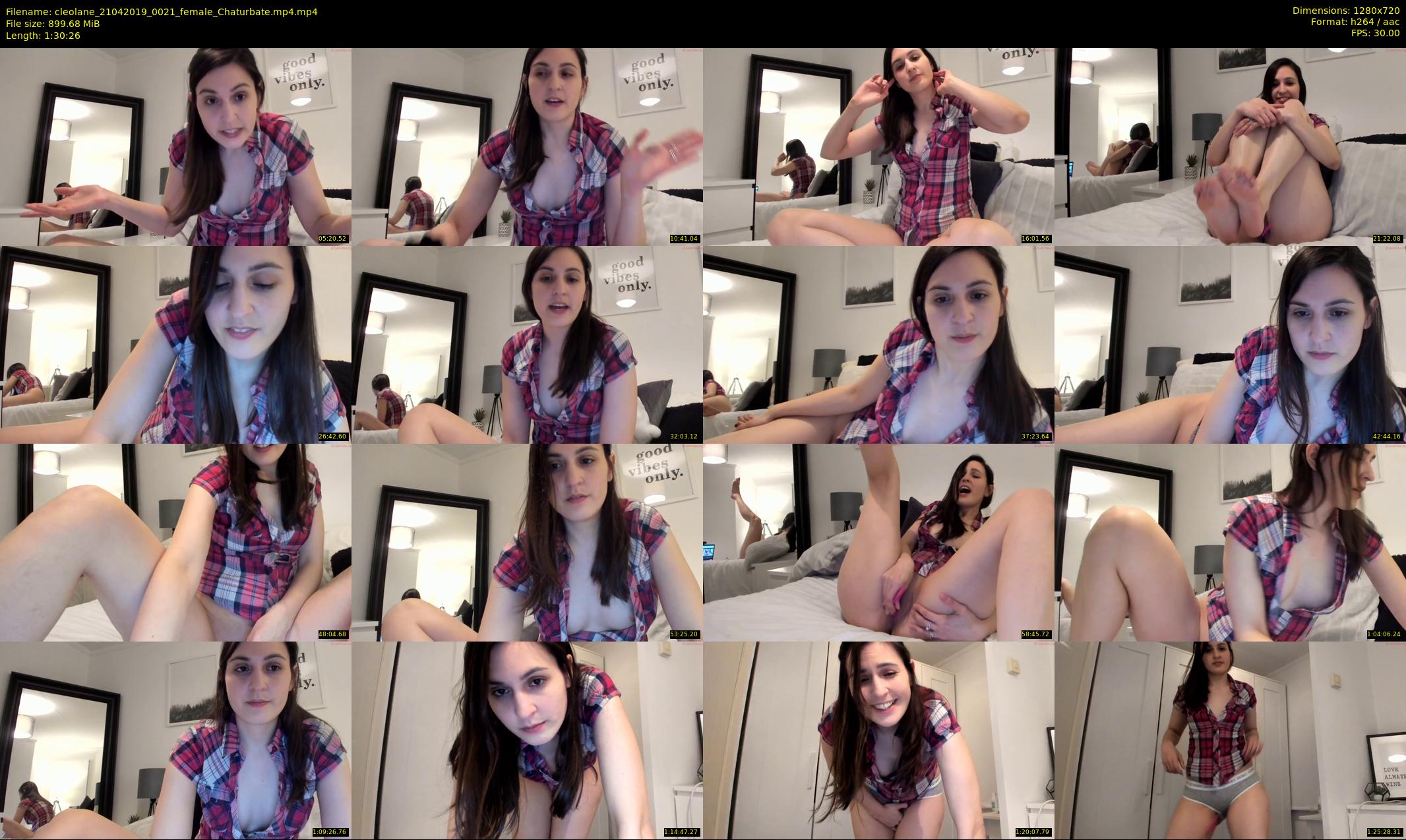 cleolane — 91 minute Chaturbate female cam show recording, 720p, Apr 21, 2019
