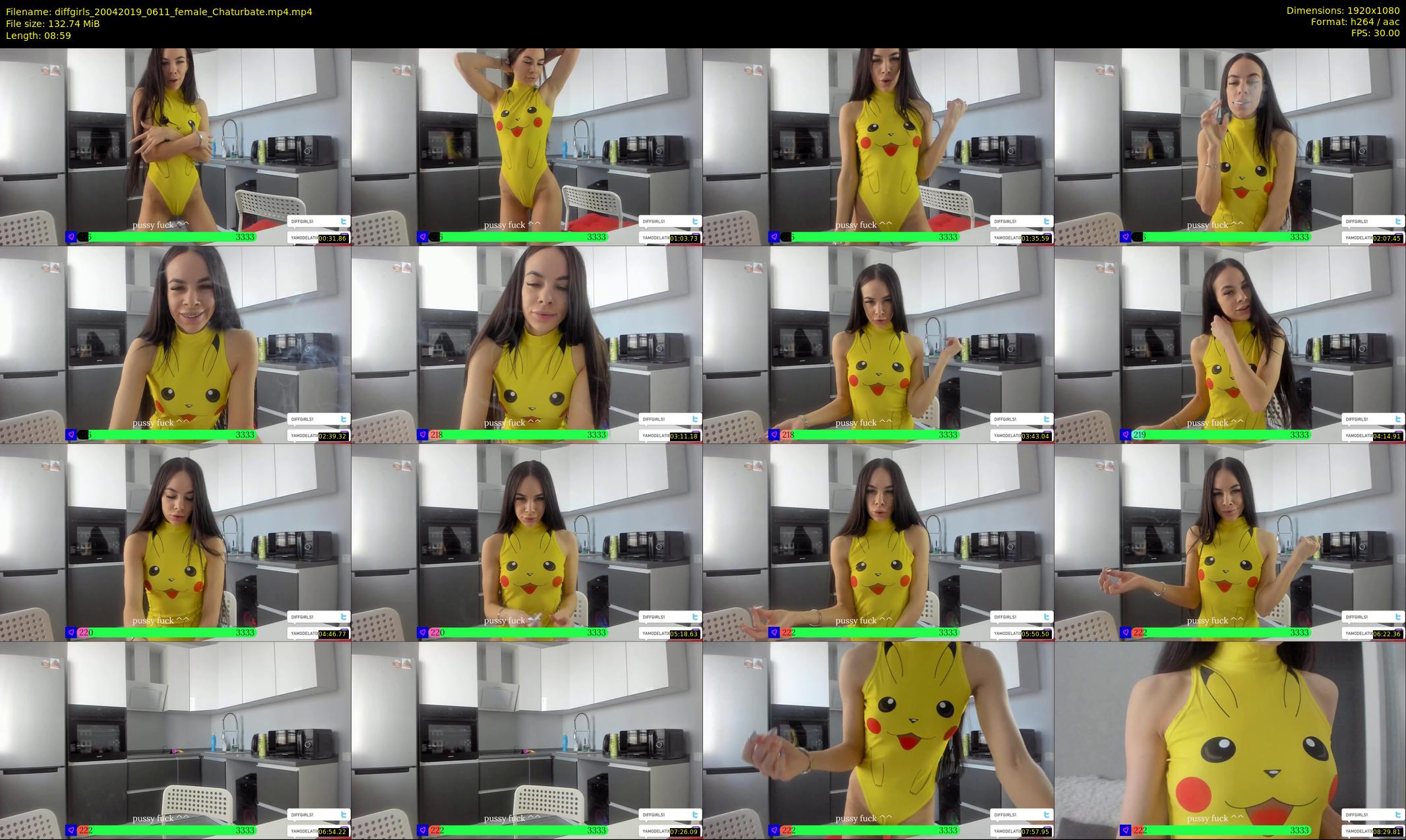 diffgirls — 9 minute Chaturbate female cam show recording, 1080p, Apr 20, 2019