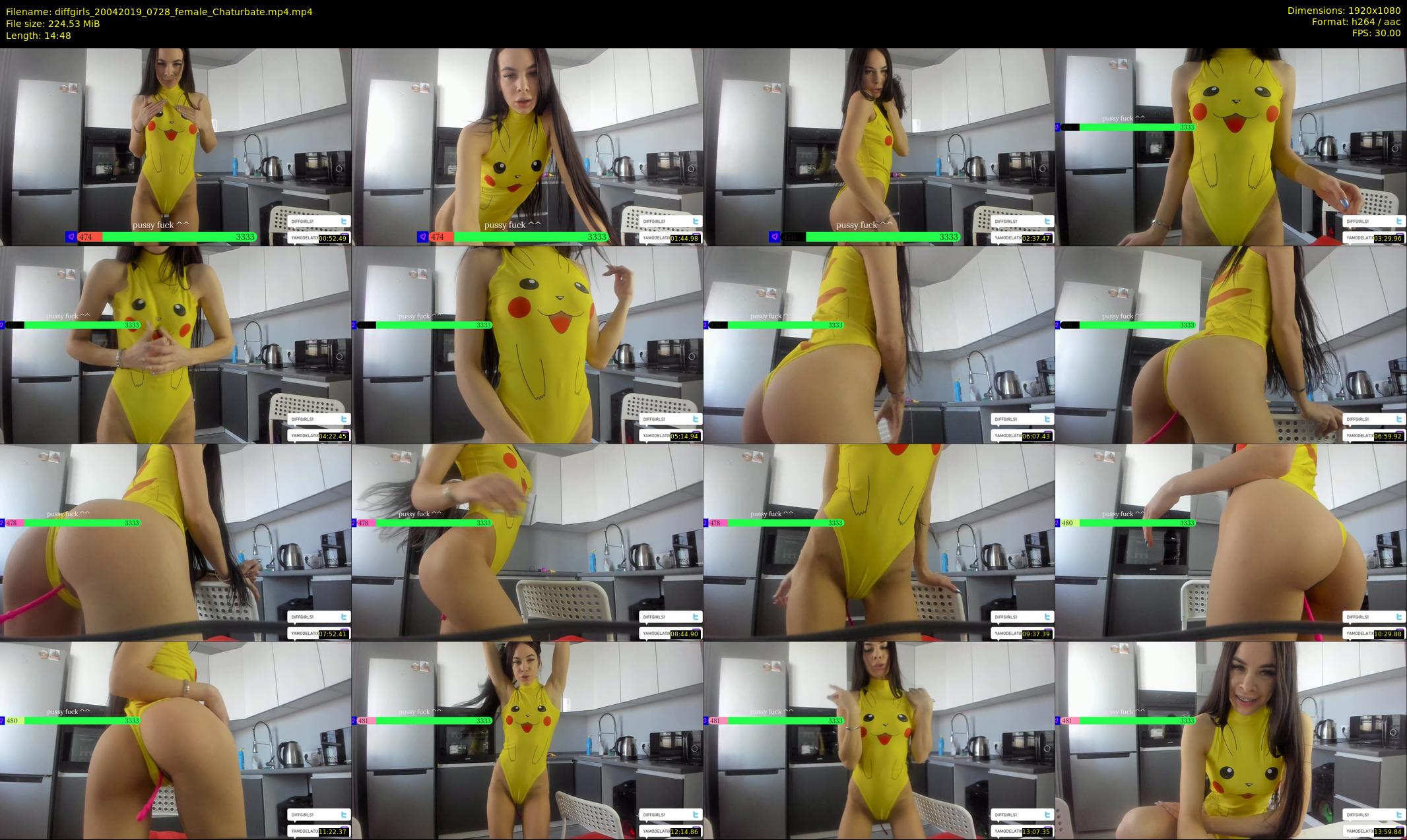 diffgirls — 15 minute Chaturbate female cam show recording, 1080p, Apr 20, 2019