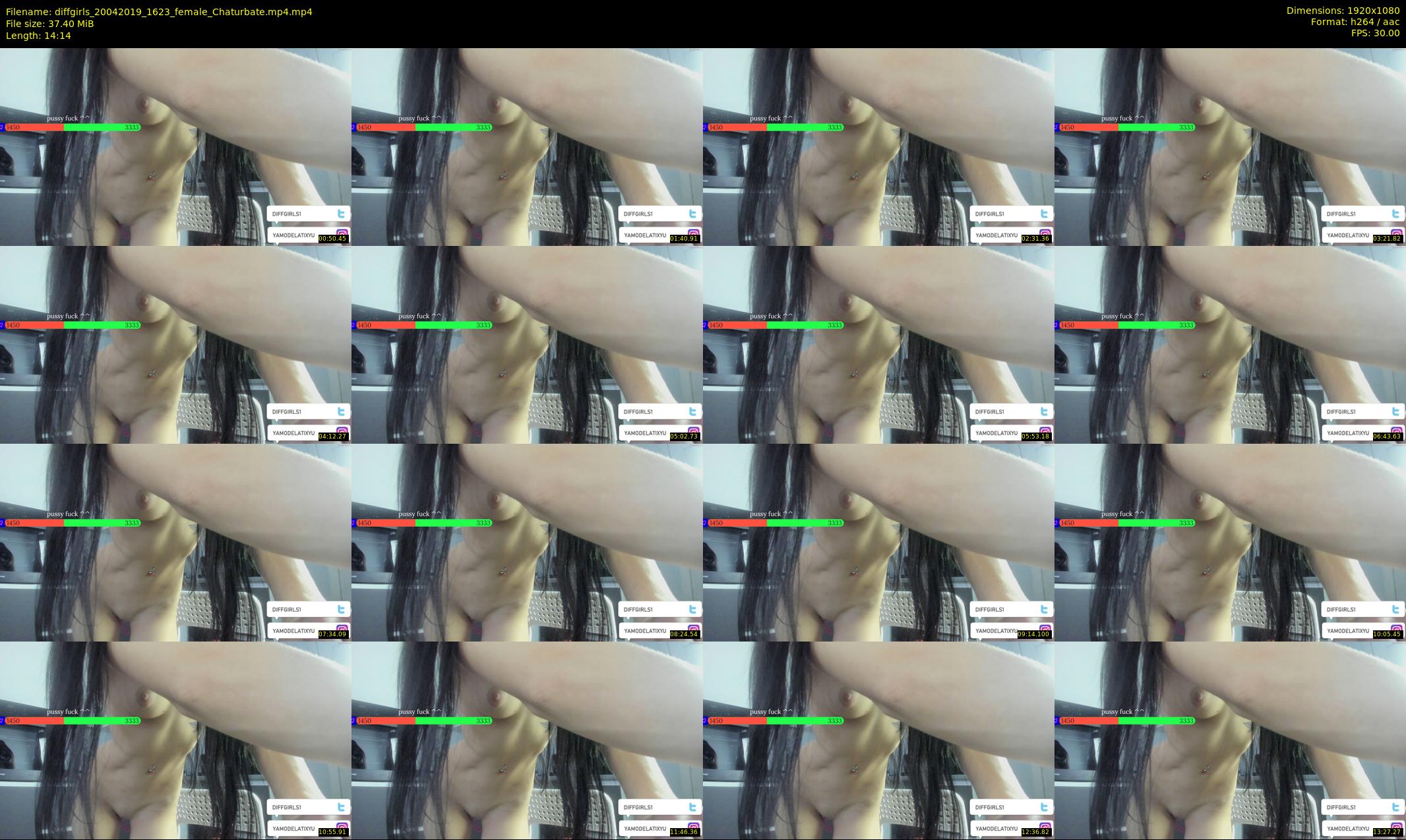diffgirls — 15 minute Chaturbate female cam show recording, 1080p, Apr 20, 2019