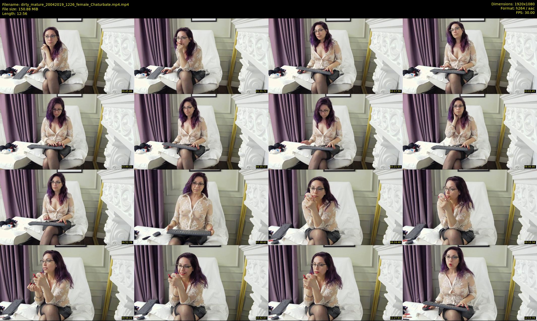 dirty_mature — 13 minute Chaturbate female cam show recording, 1080p, Apr 20, 2019