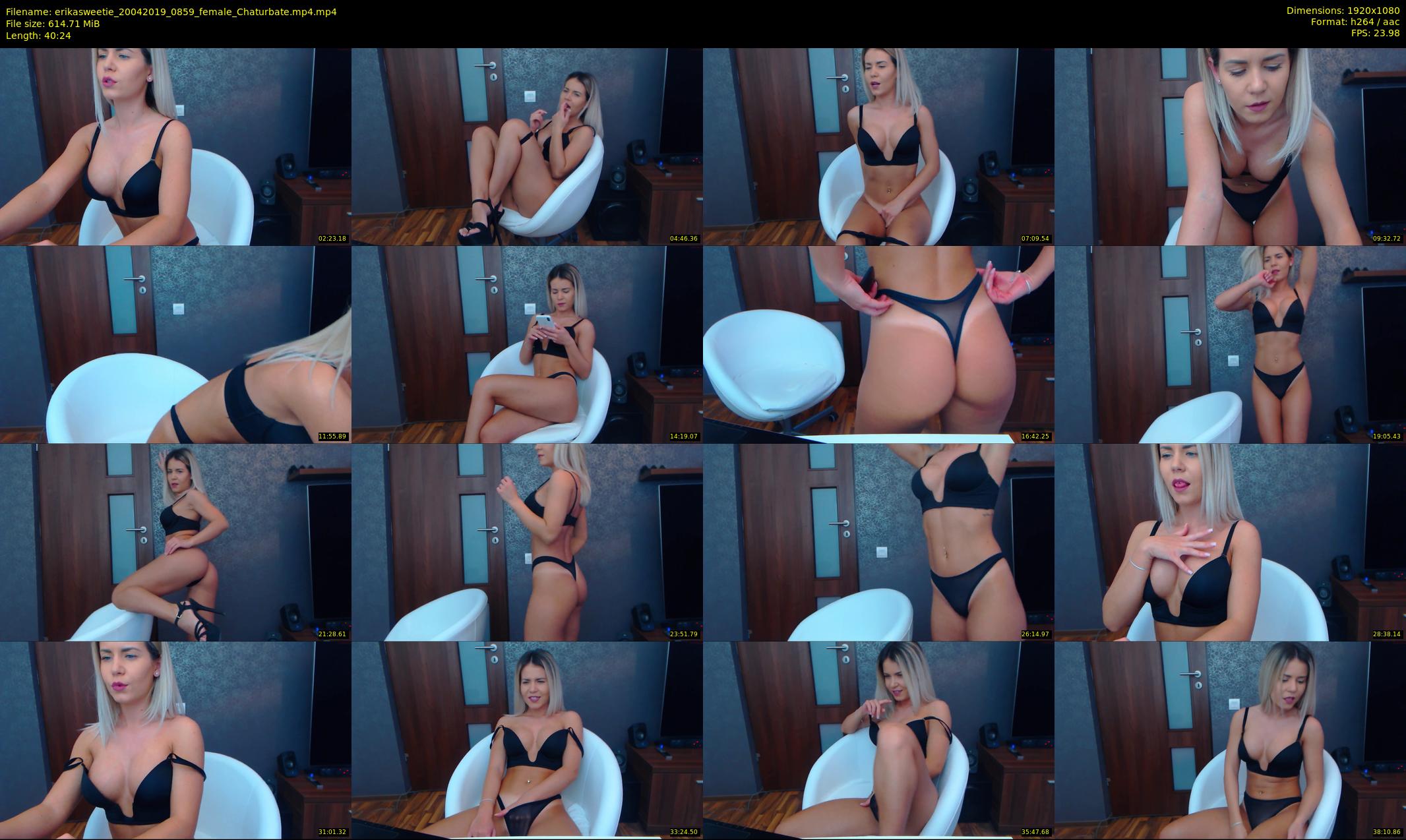 erikasweetie — 41 minute Chaturbate female cam show recording, 1080p, Apr 20, 2019