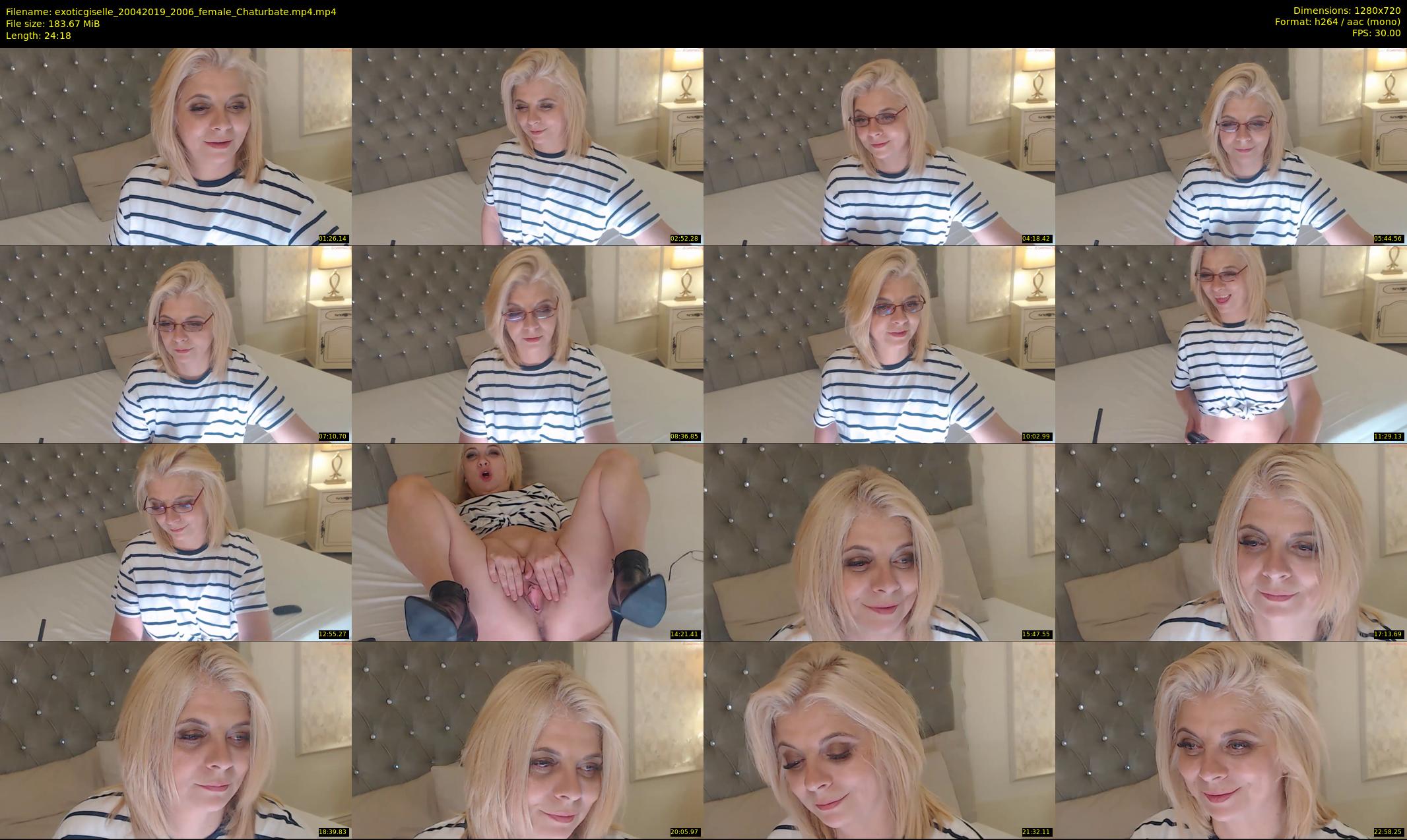 exoticgiselle — 25 minute Chaturbate female cam show recording, 720p, Apr 20, 2019