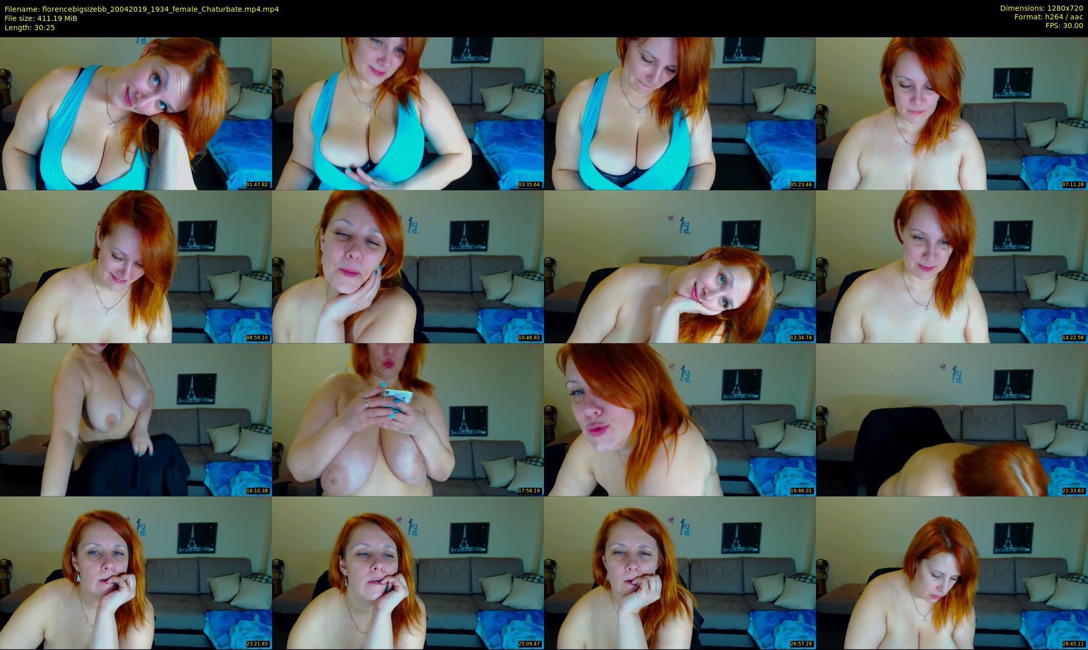 florencebigsizebb — 31 minute Chaturbate female cam show recording, 720p, Apr 20, 2019