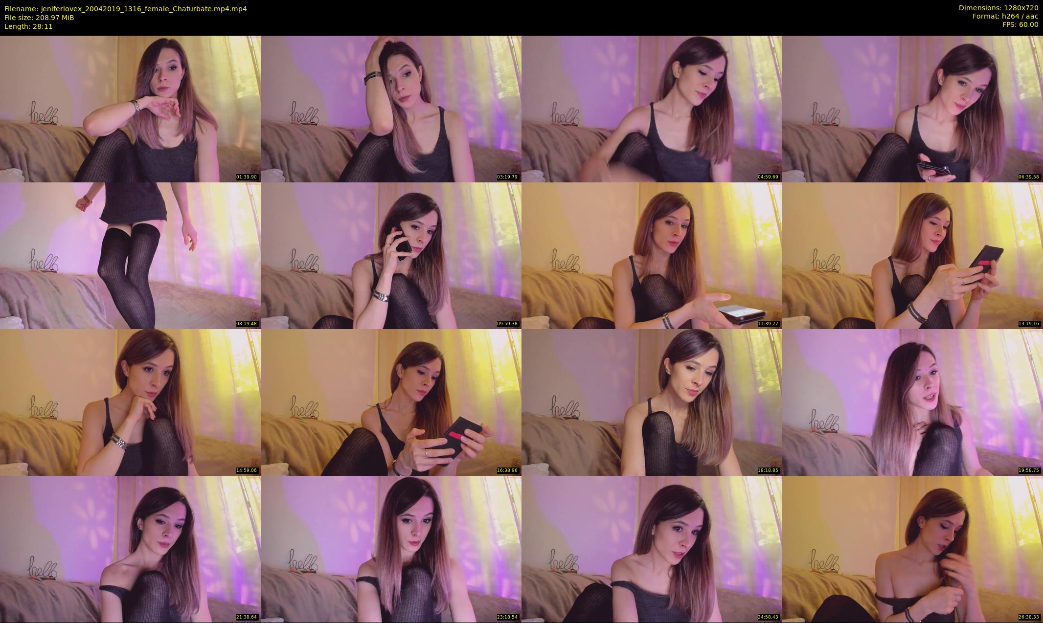 jeniferlovex — 29 minute Chaturbate female cam show recording, 720p, Apr 20, 2019