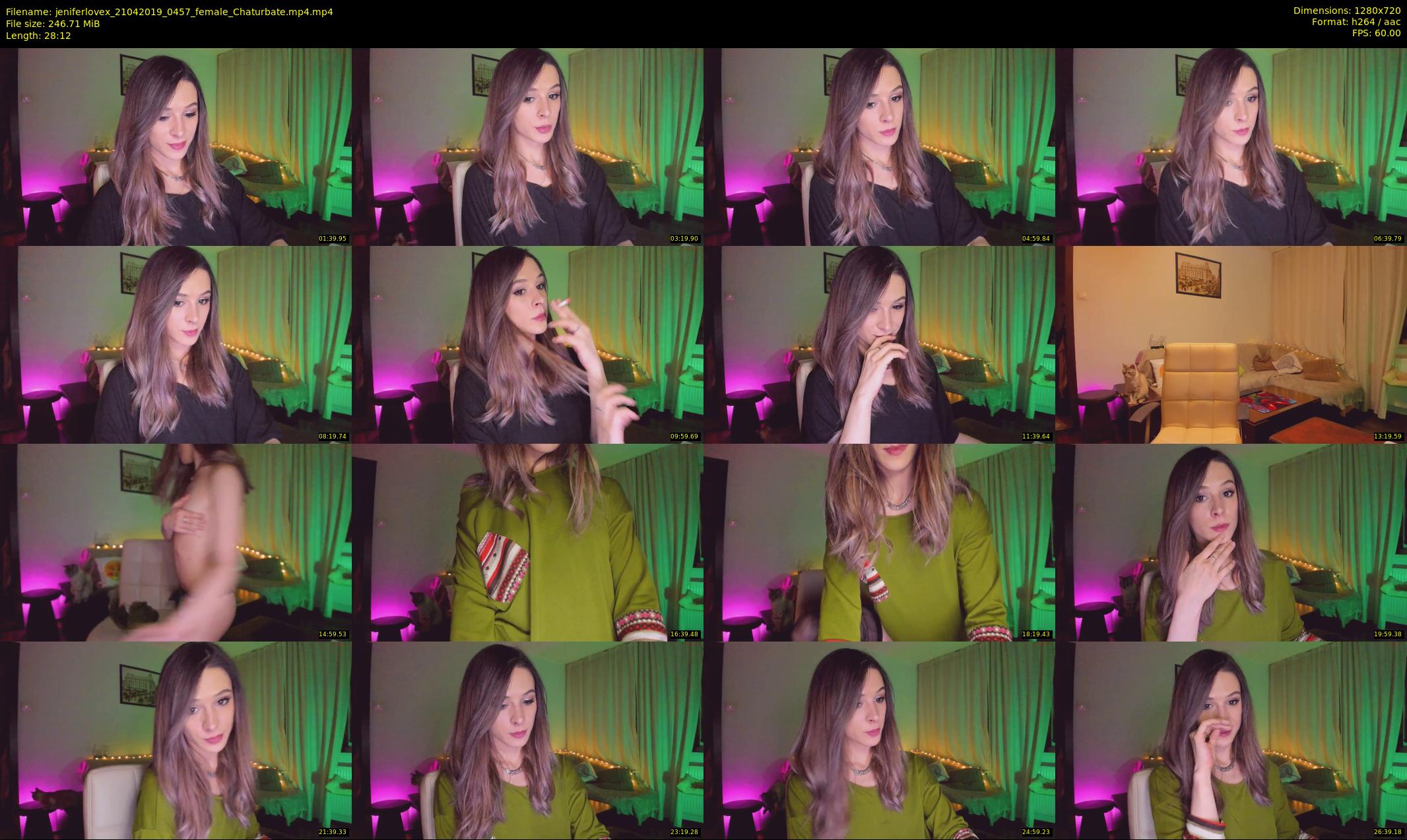 jeniferlovex — 29 minute Chaturbate female cam show recording, 720p, Apr 21, 2019
