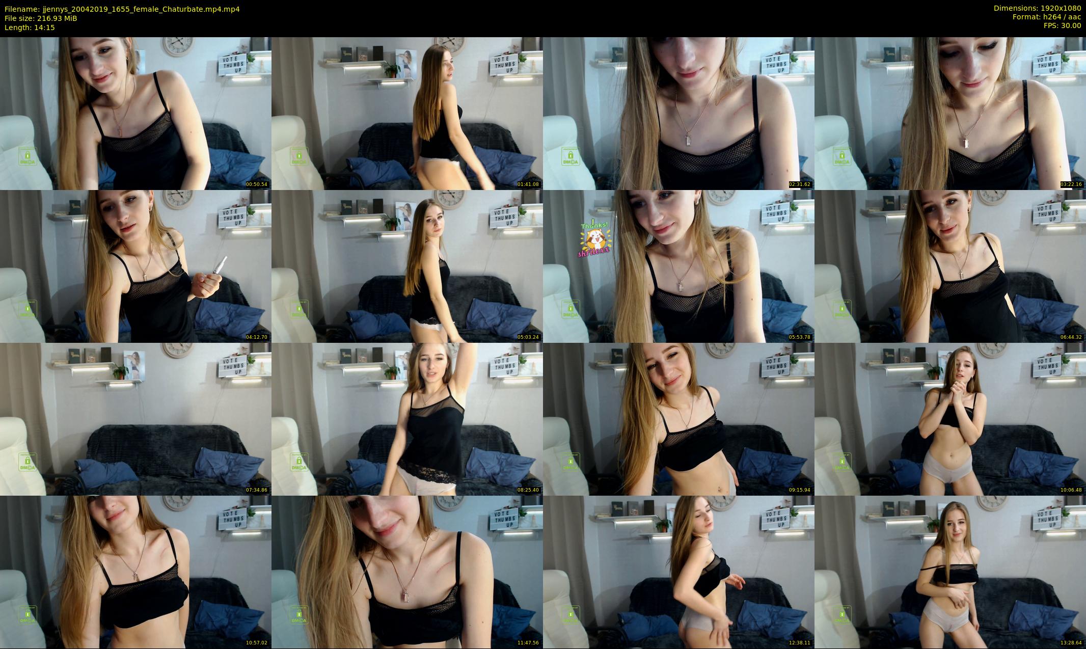 jjennys — 15 minute Chaturbate female cam show recording, 1080p, Apr 20, 2019