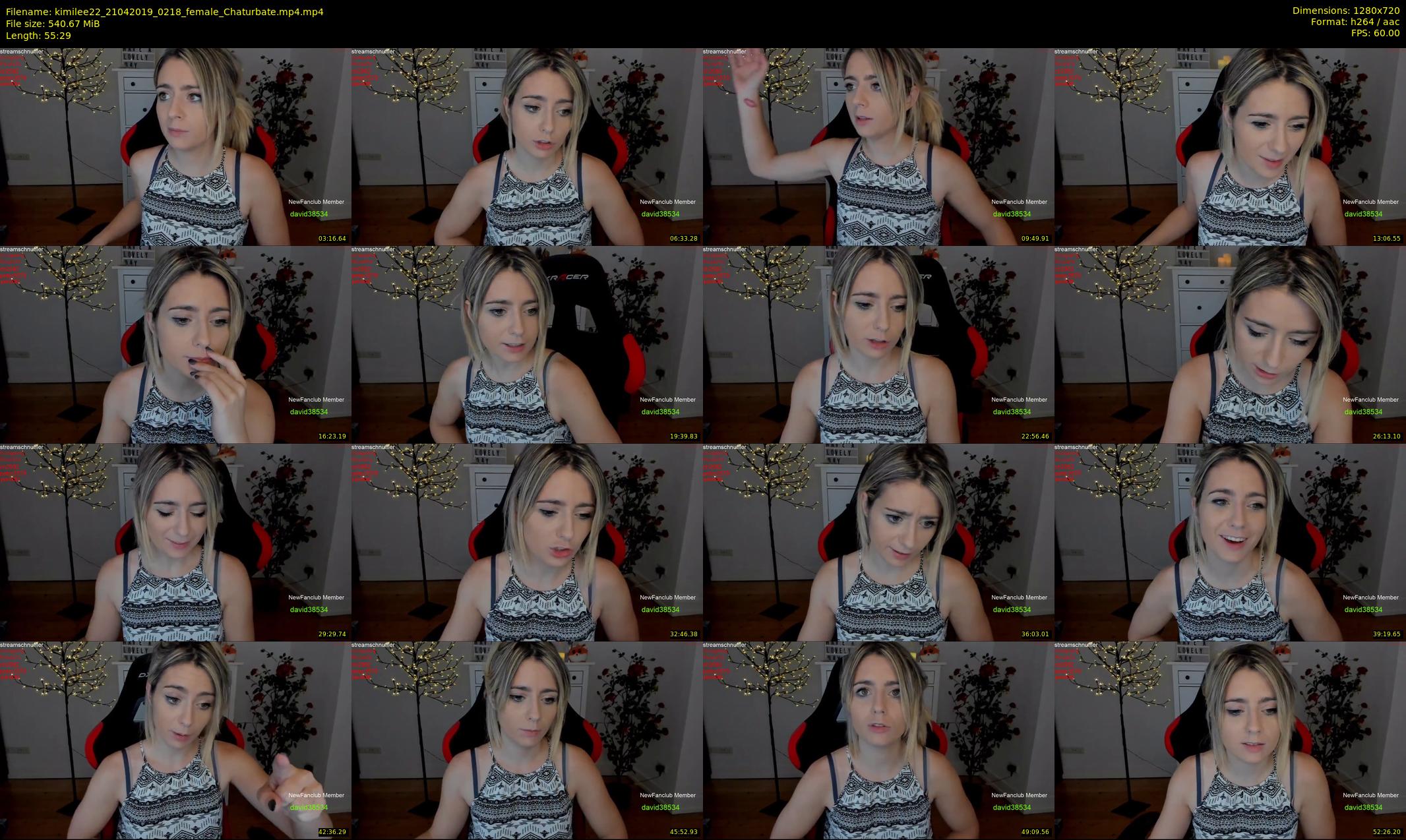 kimilee22 — 56 minute Chaturbate female cam show recording, 720p, Apr 21, 2019