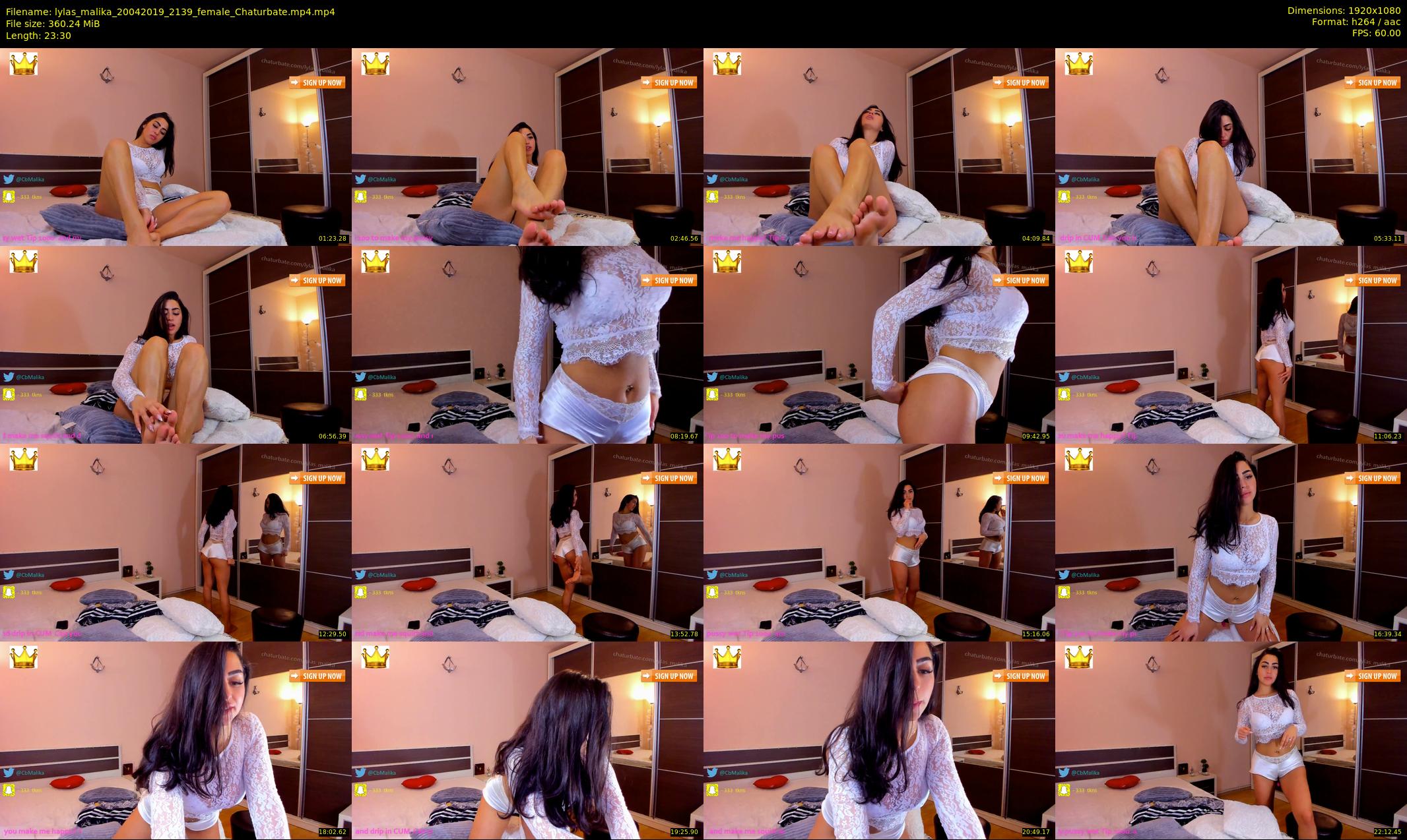 lylas_malika — 24 minute Chaturbate female cam show recording, 1080p, Apr 20, 2019