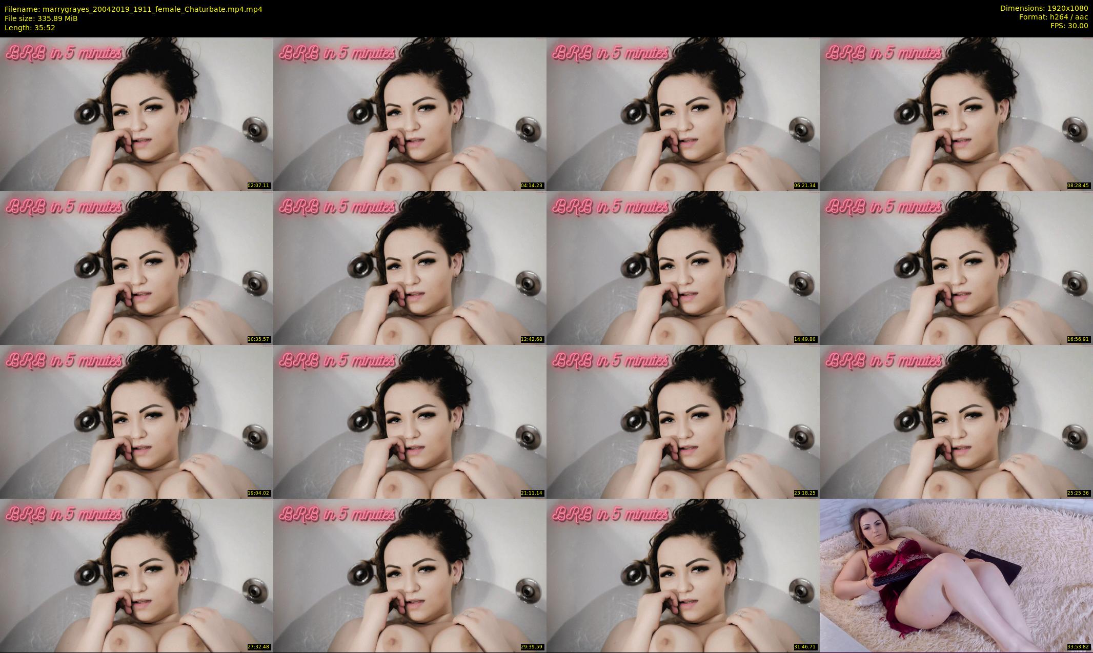 marrygrayes — 36 minute Chaturbate female cam show recording, 1080p, Apr 20, 2019
