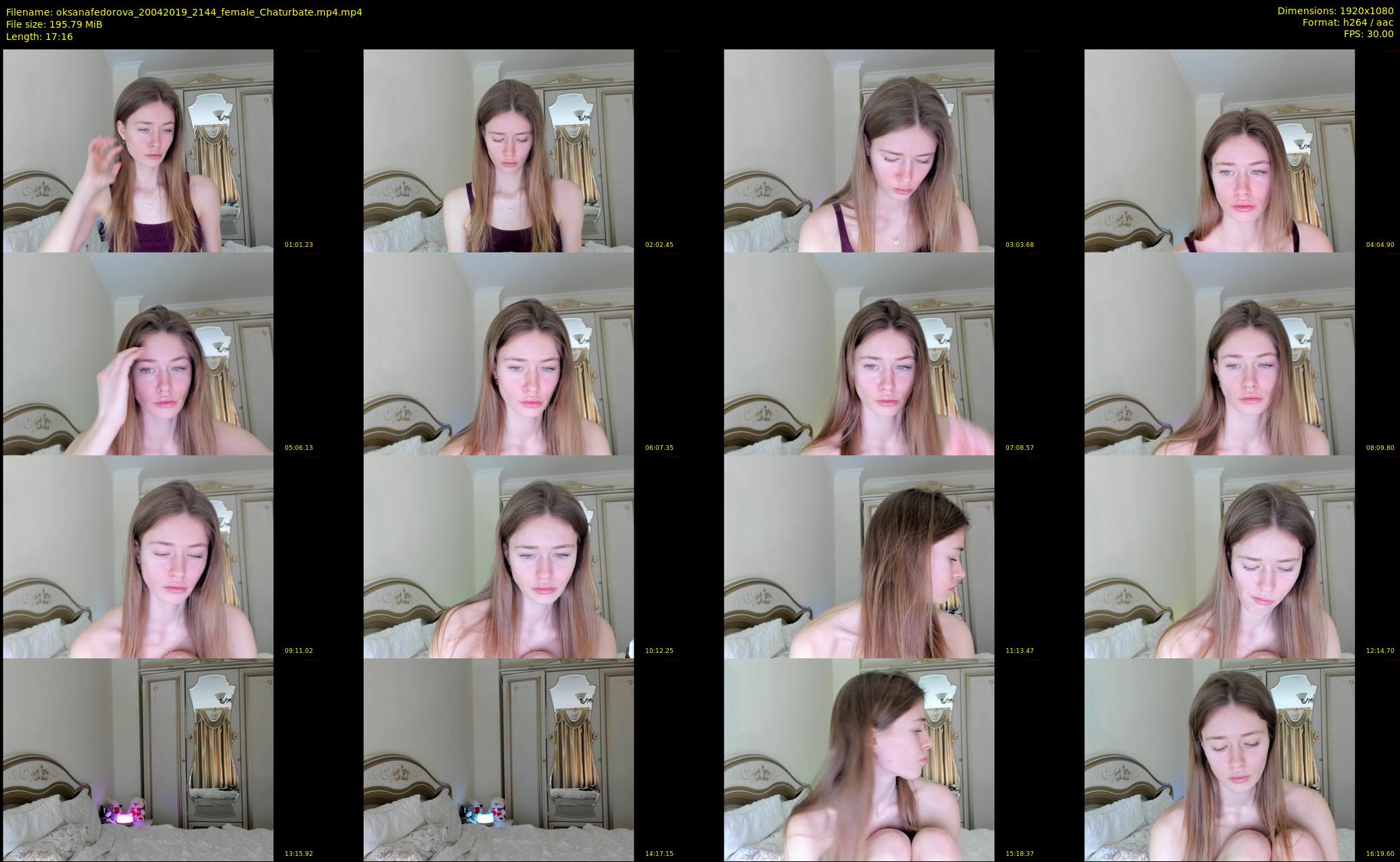 oksanafedorova — 18 minute Chaturbate female cam show recording, 1080p, Apr 20, 2019