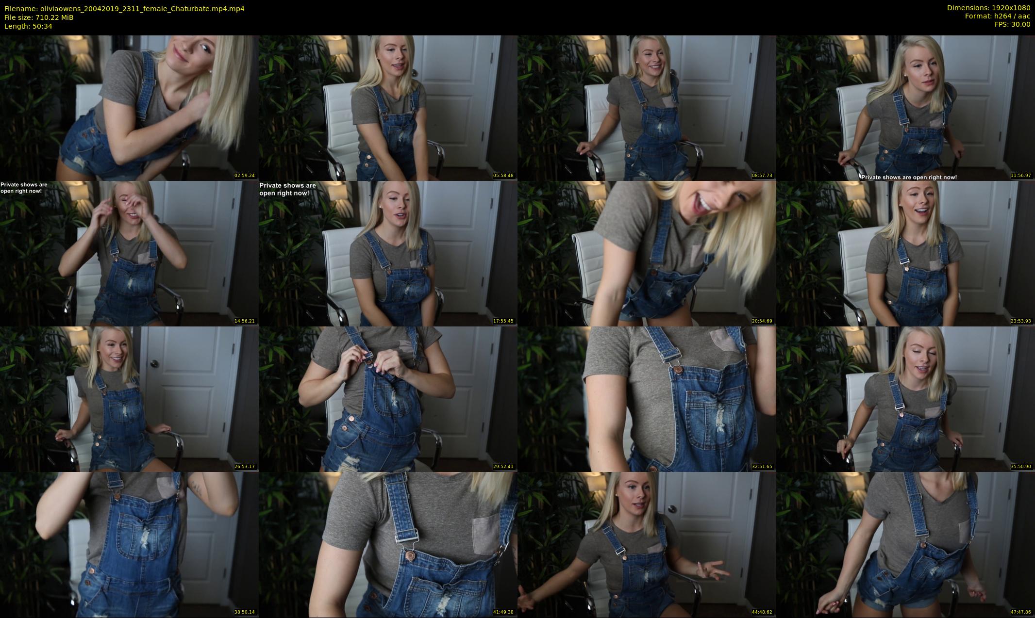oliviaowens — 51 minute Chaturbate female cam show recording, 1080p, Apr 20, 2019