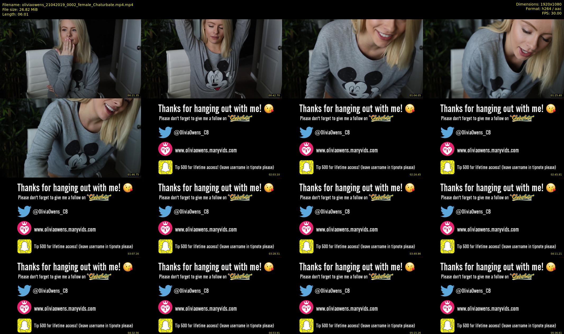 oliviaowens — 7 minute Chaturbate female cam show recording, 1080p, Apr 21, 2019