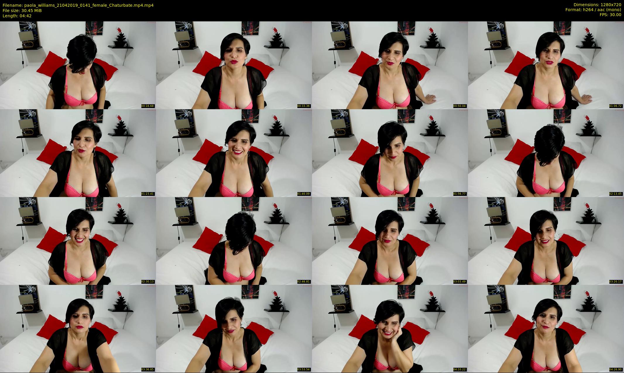 paola_williams — 5 minute Chaturbate female cam show recording, 720p, Apr 21, 2019